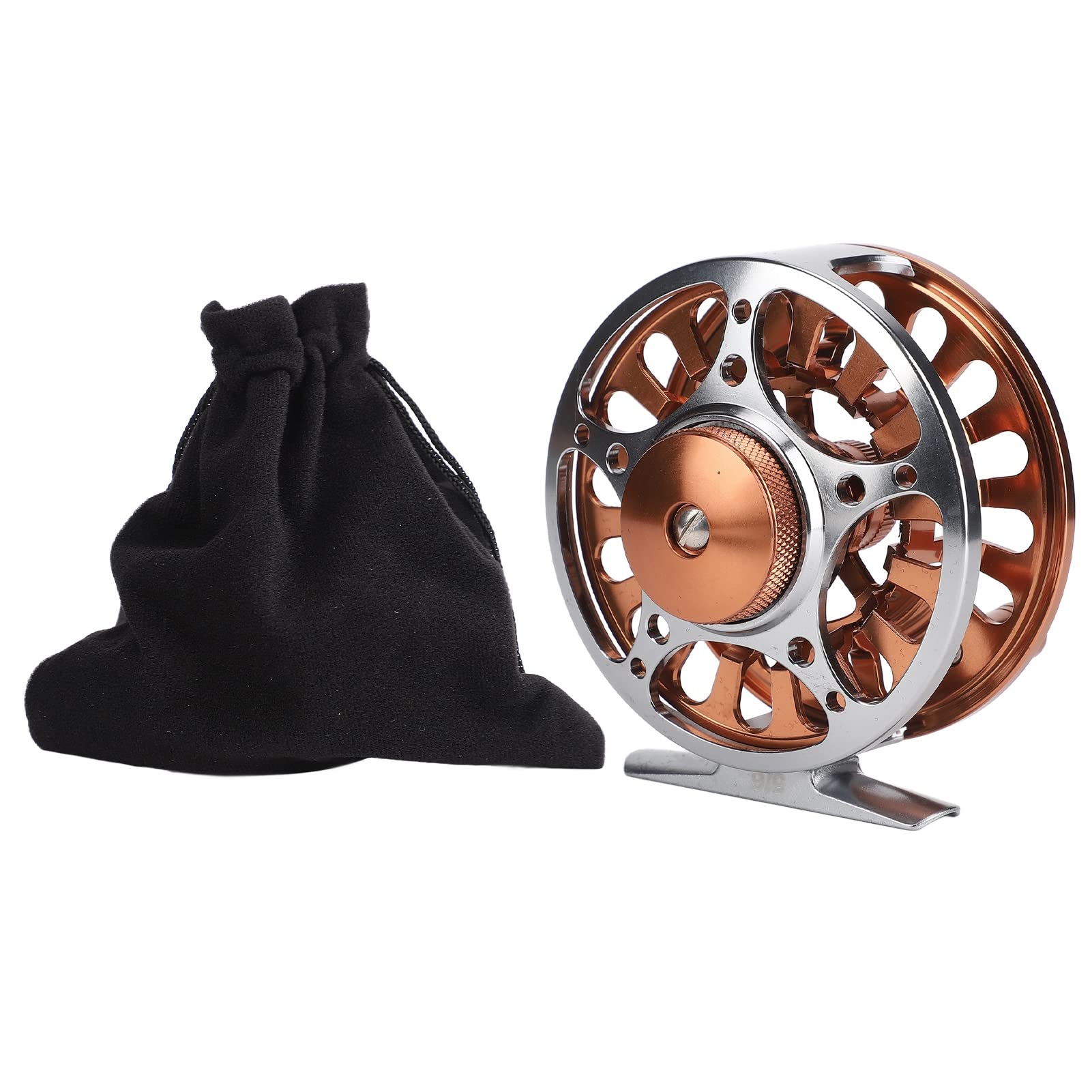 Milltrip Fly Fishing Reel, Double Color 5/6 Fly Reels Cnc Machined Aluminium Alloy 3 Bearing Fly Fishing Wheel For Outdoor