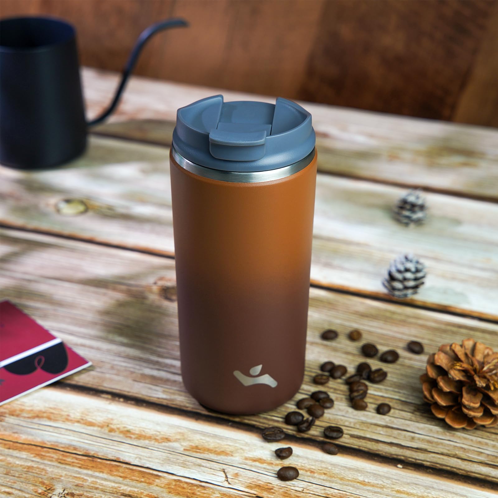 Tumbler With Lid, 16 Oz Travel Coffee Mug Double Wall Vacuum Stainless Steel Thermal Metal Cup