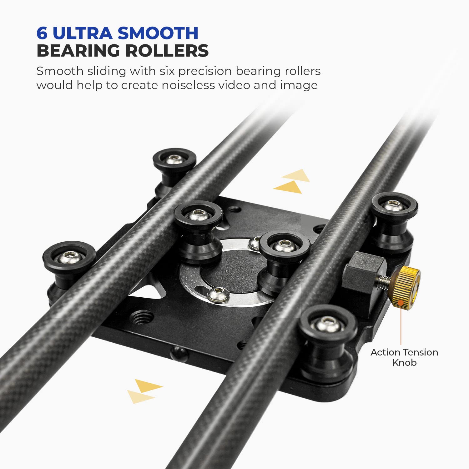 Ls Limo Studio Limostudio Limostudio 31.5 In Carbon Fiber Camera Slider, 80Cm Dolly Track Rail, Smooth Bearing Stabilizer, Height Adjustable, Spirit Level, Agg1980