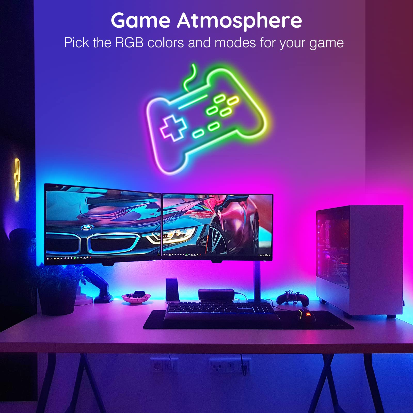 Ailbton 20Ft Neon Rope Lights,Flexible Led Rope Lights Control With App/Remote,Multiple Modes Rope Lights,Ip65 Outdoor Rgb Led Neon Lights Waterproof,Music Sync Gaming Led Neons Light Strip For Bedroom Decor