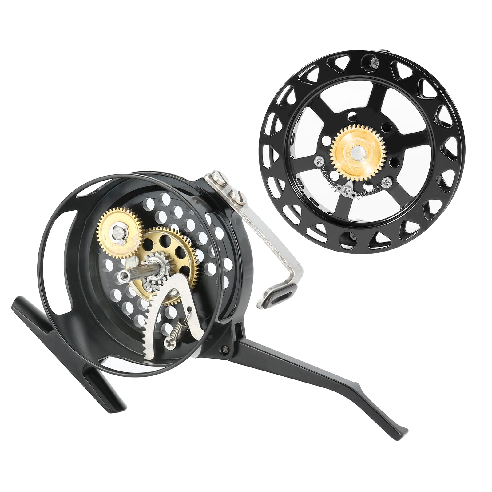 Bigchub Semi-Automatic Fly Reel With Adjustable Drag Quick Spool Removal Made Of Cnc Machined Aluminum For Freshwater Lake River Trout Fly Fishing