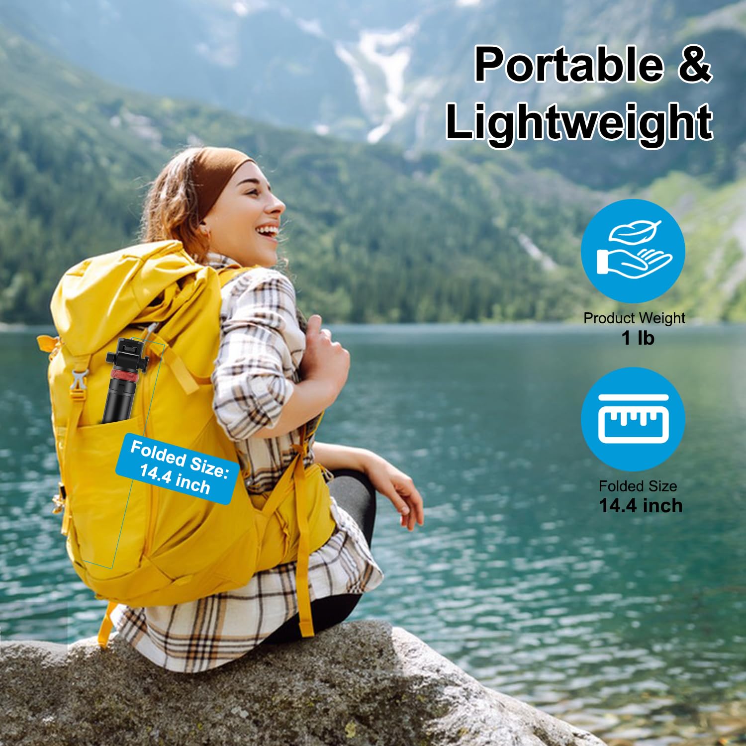 Xkdaich Extendable Camera Tripod Photography Light Stand, 80" Portable Aluminum Selfie Stick Fill Cob Light Tripod For Continute Output Lighting, Strobe, Webcams With 1/4" Screw, 360 Ball Head, Cold Shoe