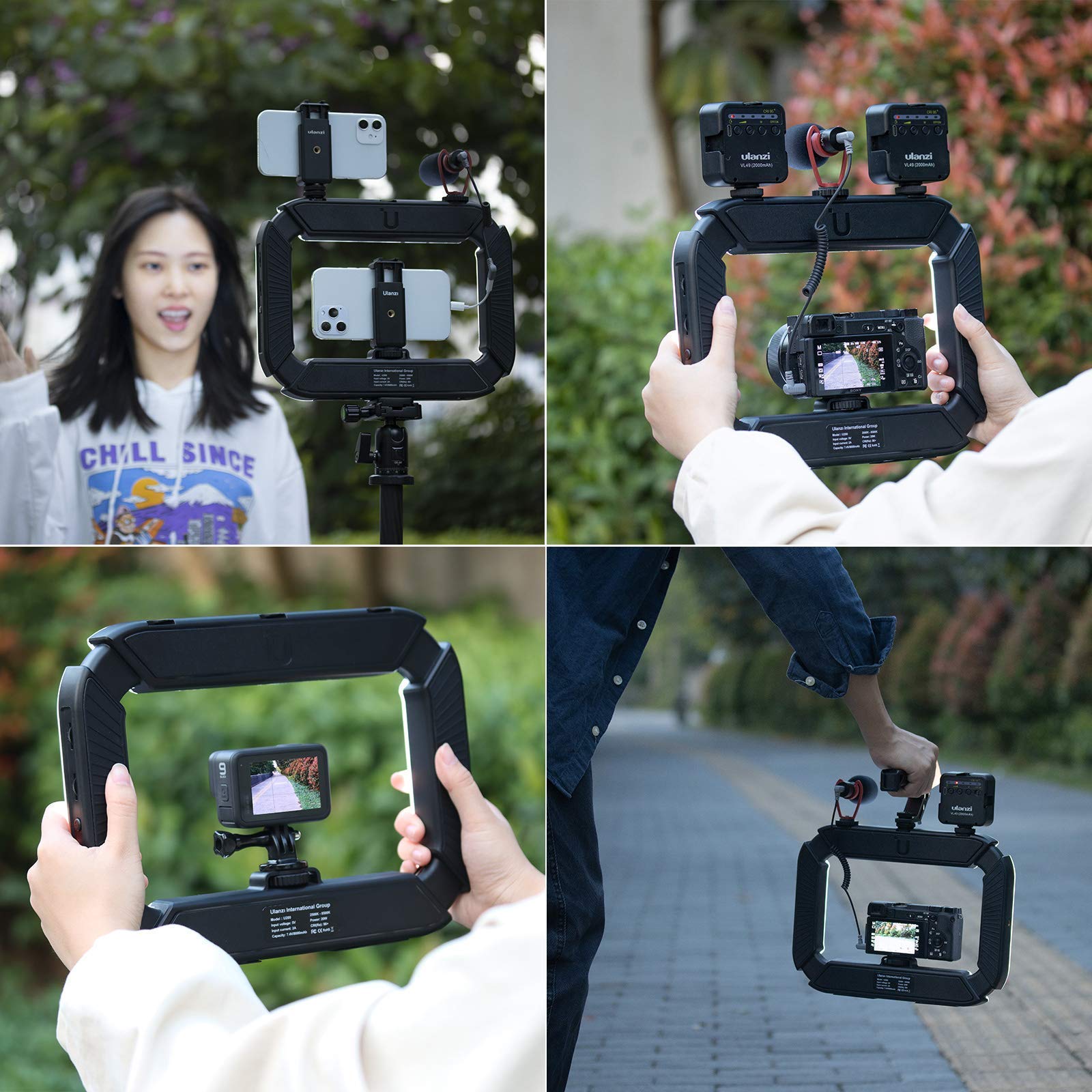 Ulanzi U200 Smartphone Video Rig With Light Bundle With U Rig Pro Video Rig