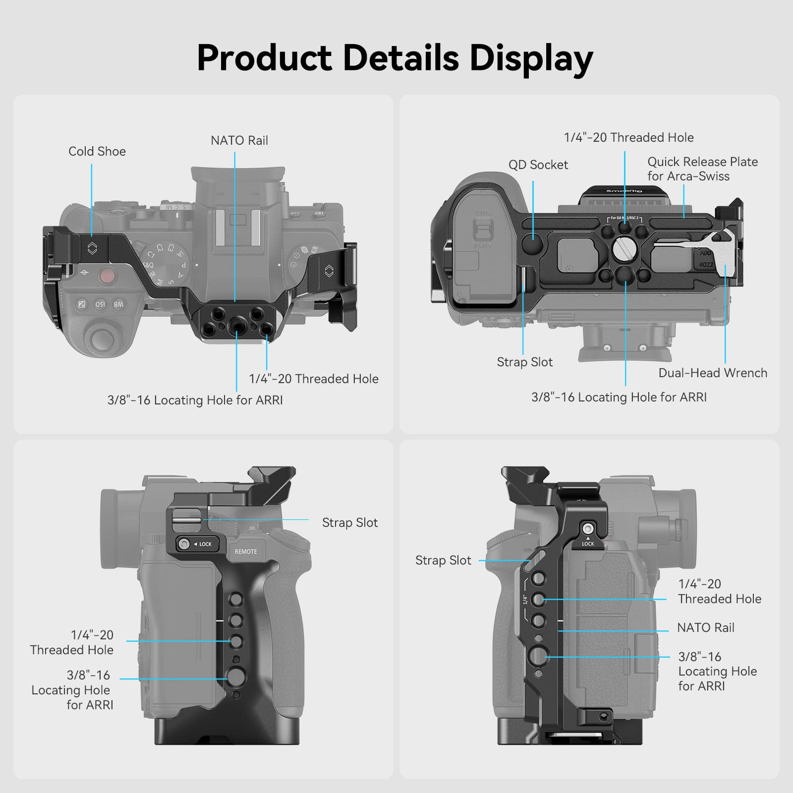 Smallrig G9 Ii S5 Ii S5 Iix Camera Cage For Panasonic + Power Banks Mount Plate Kit