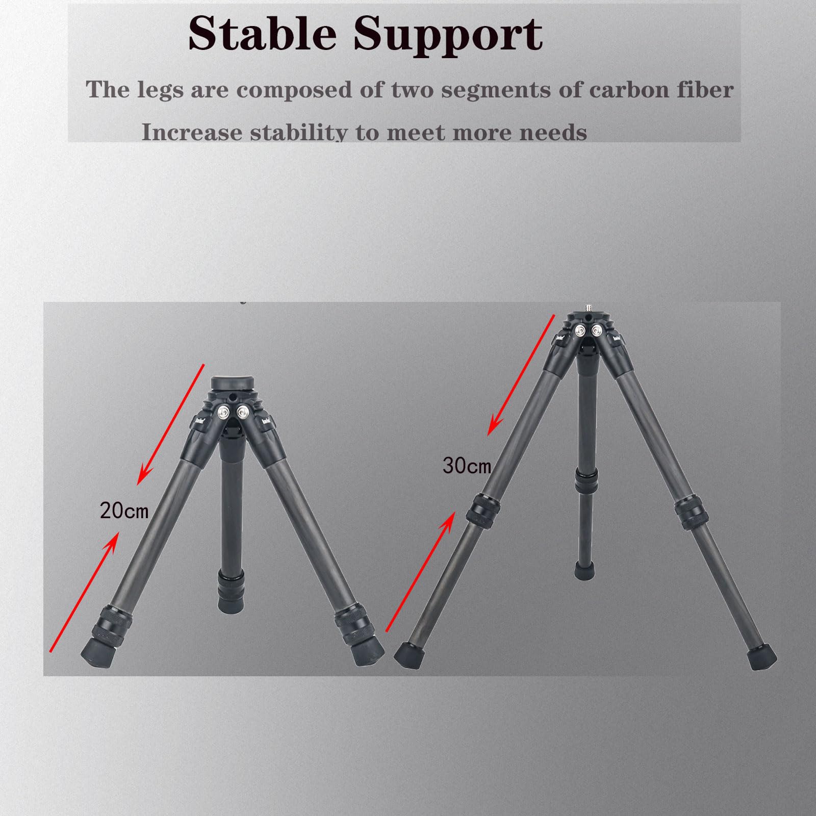 Inksoon Universal Adjustable Carbon Fiber Desktop Trave Mini Tripod For Insta360 Insta 360 X5 X4 X3 X2 X One Rs For Gopro Go Pro Hero 13 12 11 10 9 Camera Accessories (Gold)