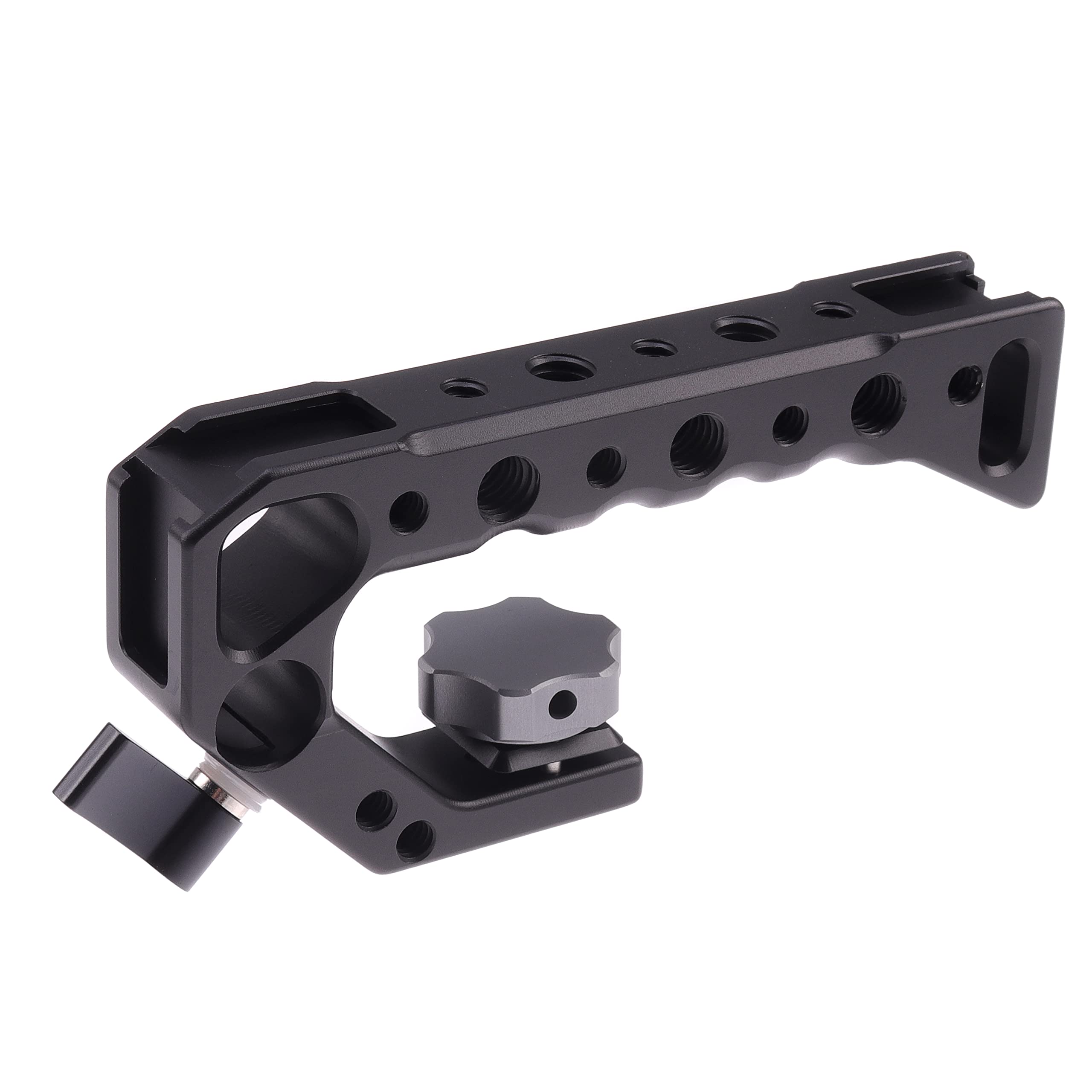 Hersmay A7Iii Cage With Top Handle,A9 Camera Cage For Sony A7Iii / A7Riii /A9 /A7Ii Mirrorless Camera,Vlogging Video Shooting Filmmaking Rig Stabilizer With 1/4" Mounting And 3/8" Arri Locating