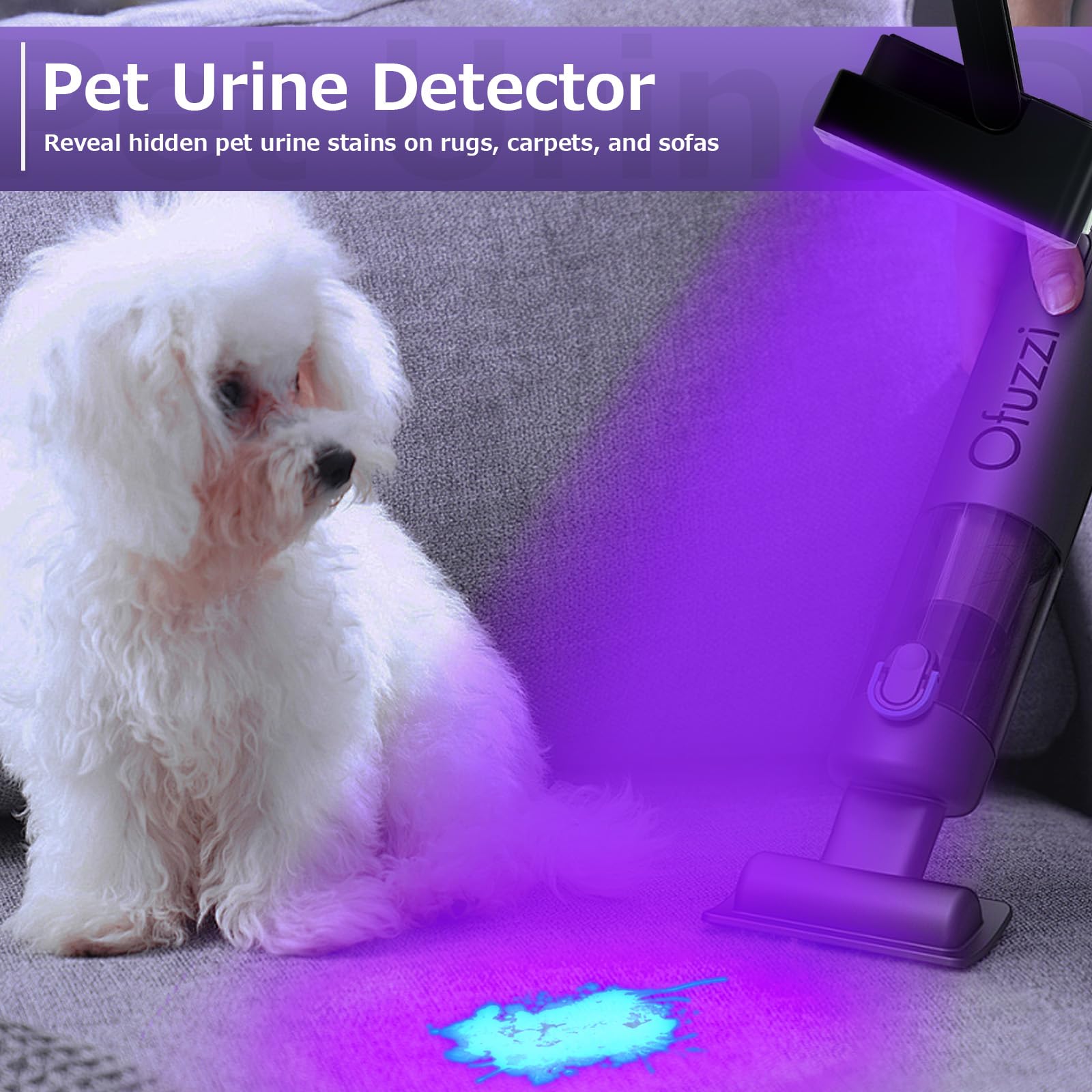 Benss Rechargeable Uv Black Light, 60W 5000Mah Dimmable Uv Light, 100 Led 395Nm Led Ultraviolet Blacklight, For Dog Cat Pet Urine Stains Detection, Bed Bug, Scorpions, Bedroom, Camping, Outdoor