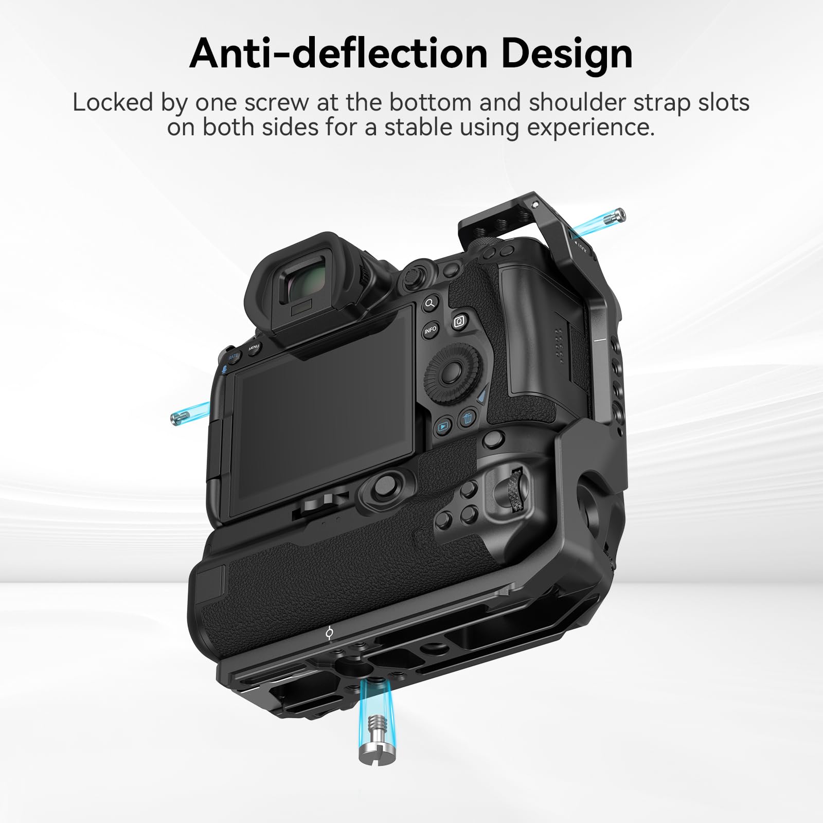 Smallrig R5 / R6 Camera Cage For Canon R5 / R6 With Bg-R10 Battery Grip, Aluminum Alloy Film Movie Making Camera Video Cage With Shoe Mount 3464B