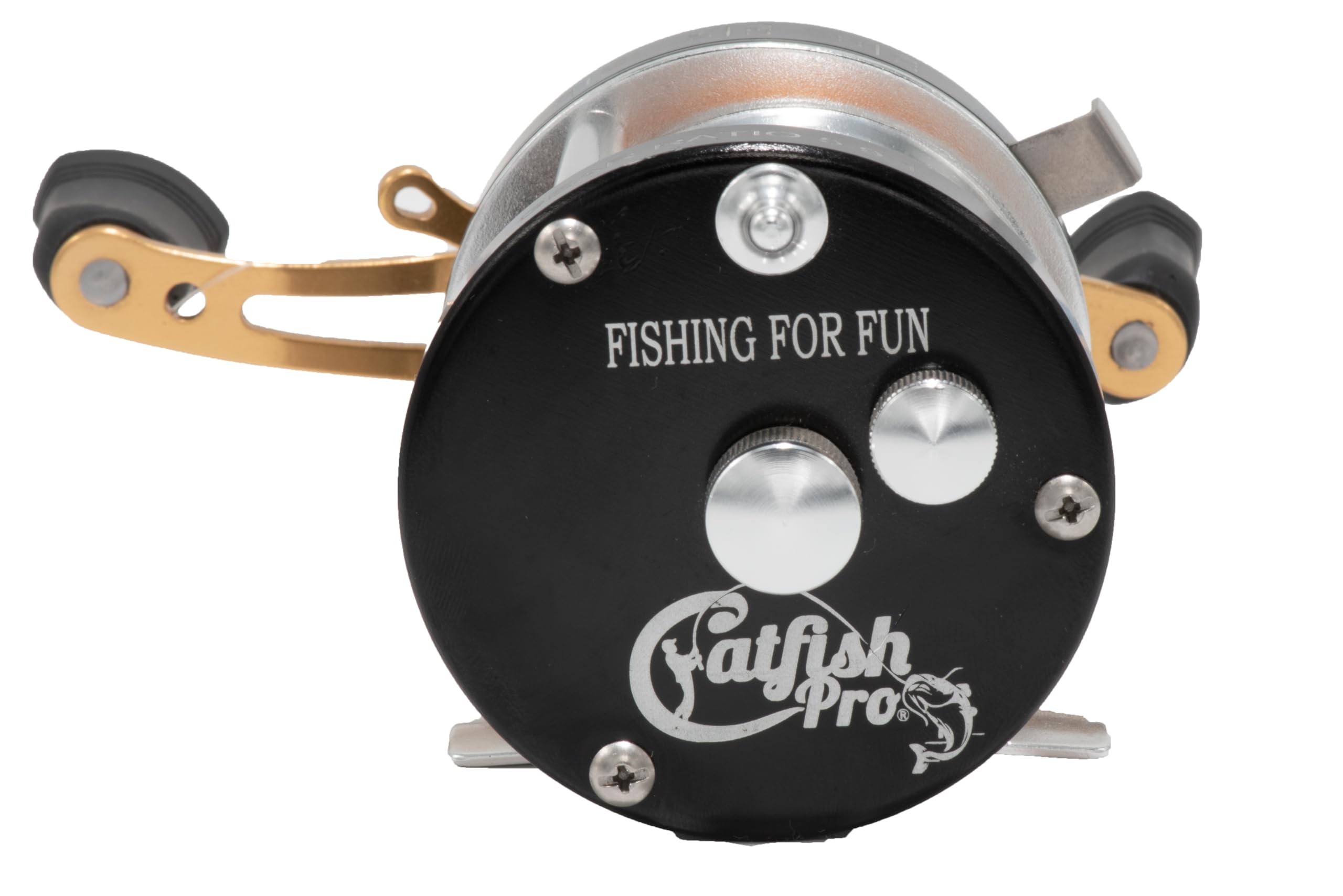Catfish Pro Fishing For Fun Reel, Pre-Spooled With Line  Powerful, Durable, And Smooth Fishing Reel