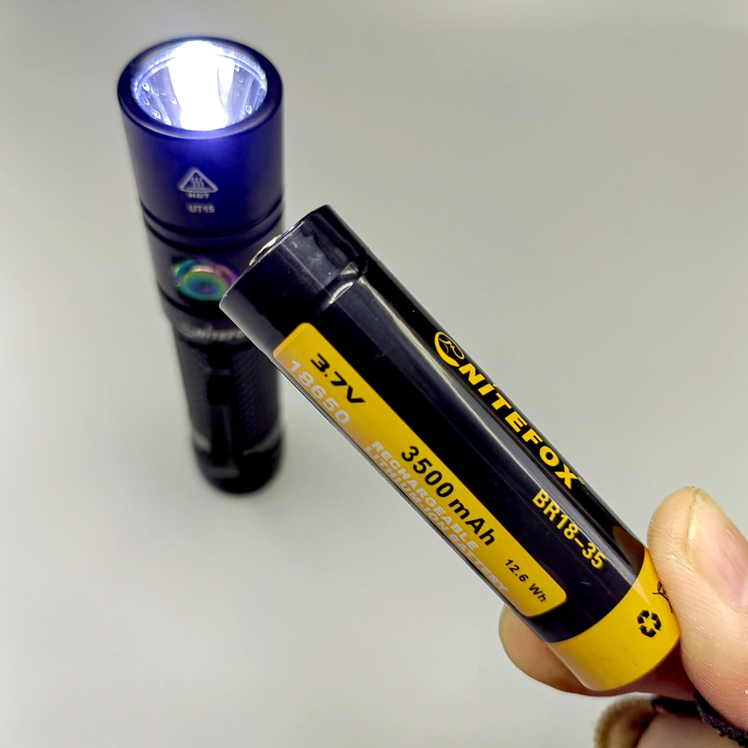Nitefox Rechargeable Led Flashlight Bright Pocket Flashlight 1500Lm Handheld Flashlight Waterproof For Everyday Carry Indoor/Outdoor Hiking,Camping,Security,Emergency...(Ut20)