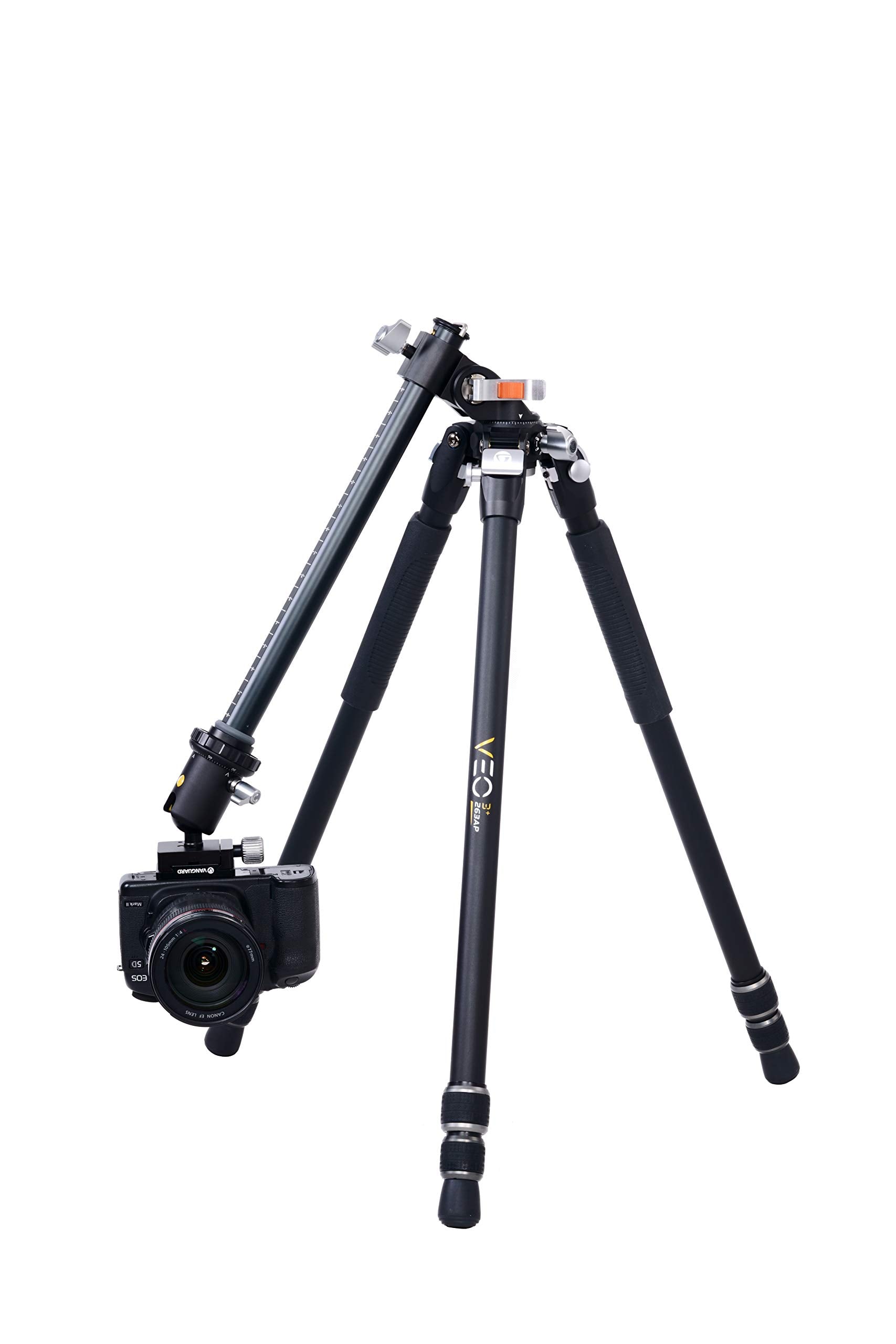 Vanguard Veo3+263Ab Aluminum Tripod With Ball Head With Multi-Angle Center Column For Overhead Shots