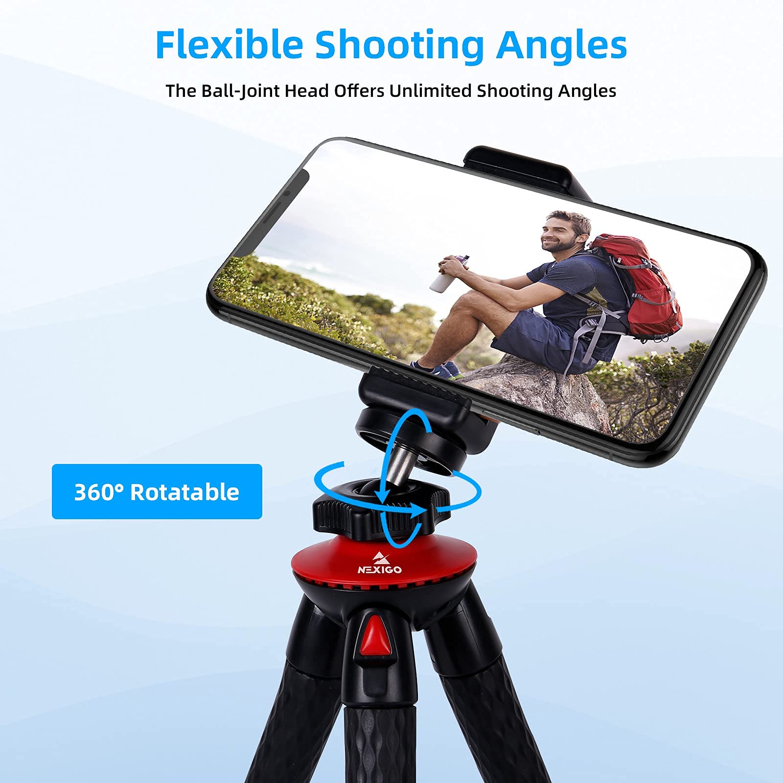 Nexigo 60Fps 1080P Autofocus Webcam With Mini Tripod Kits, N960E Usb Fhd Web Computer Camera, Extendable Tripod Stand, For Zoom/Skype/Teams Online Teaching, Laptop Mac Pc Desktop