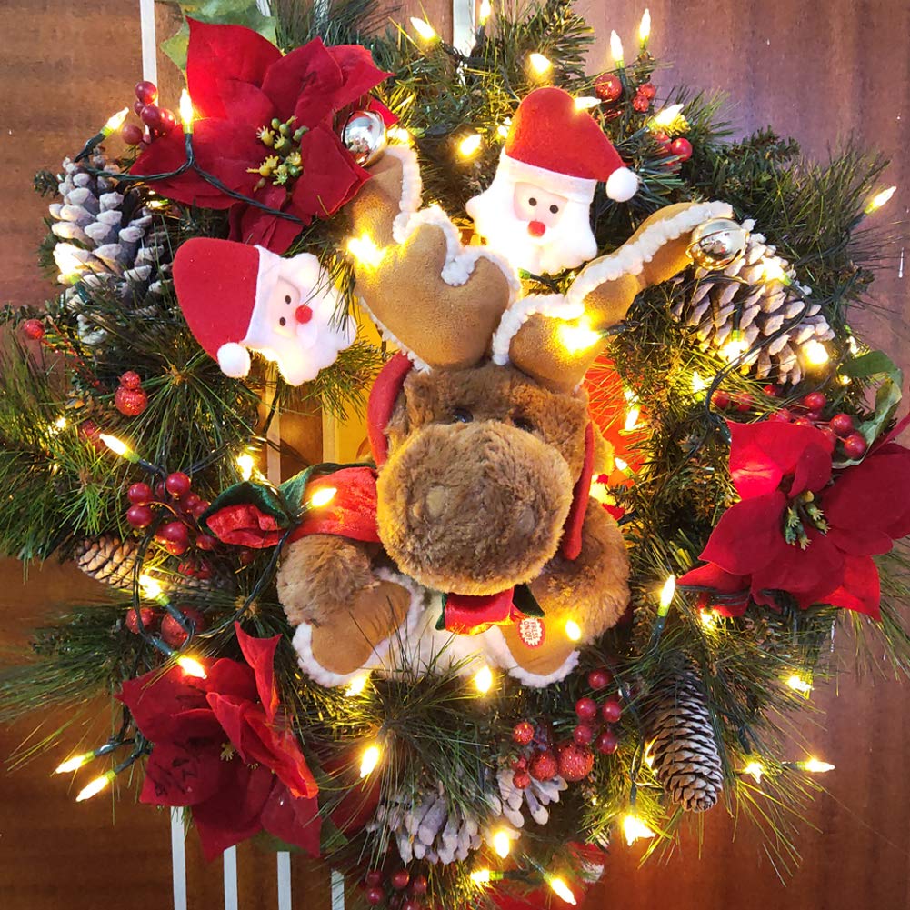 Loende Christmas Lights With Timer Battery Operated String Lights 100 Led 8 Modes String Lights Clear Mini Light Set For Wedding Party Home Garden Wreath, Waterproof, Warm White