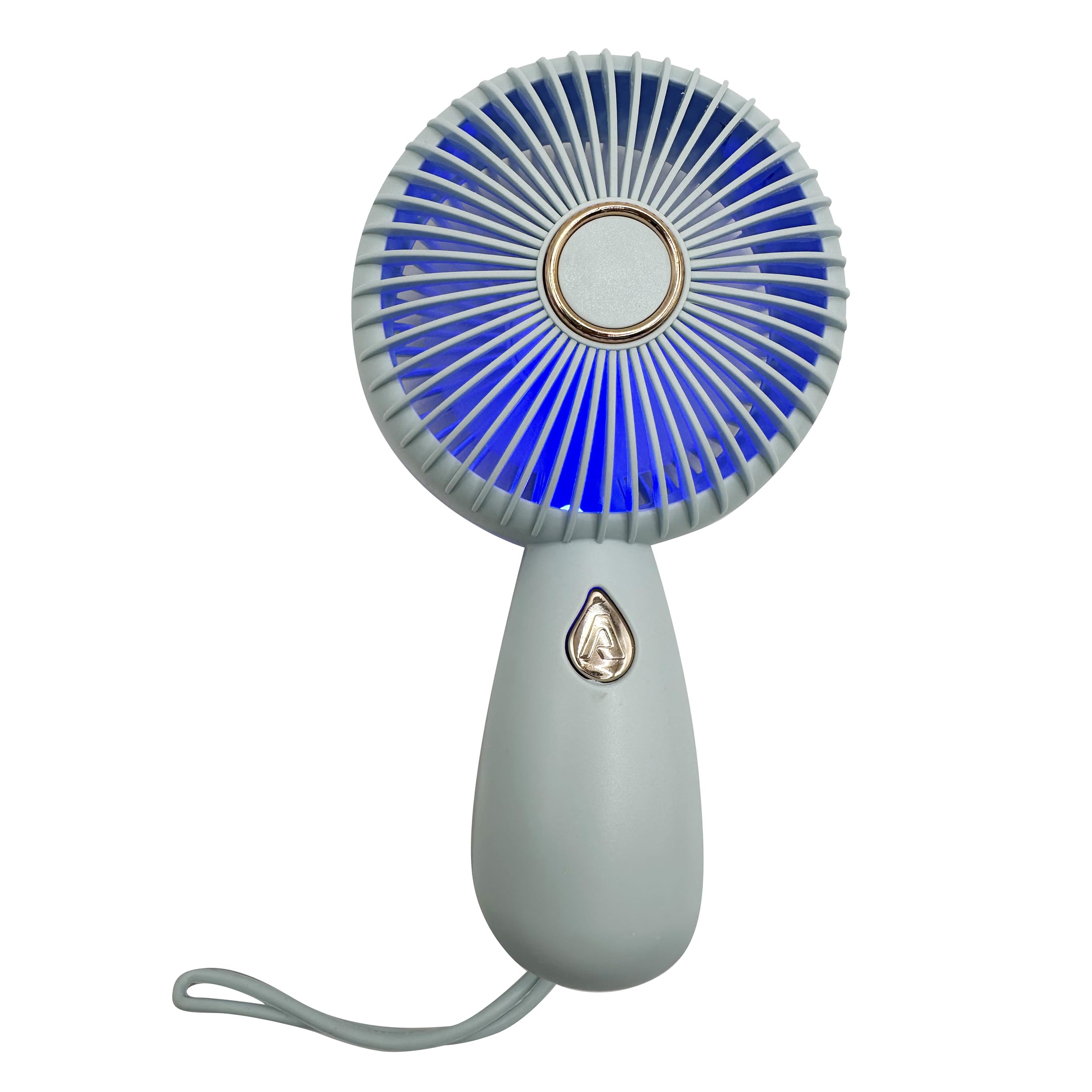 Pack Of 2X Portable Handheld Fan Led Portable Fan Hand Fan Rechargeable Light Up Tech Mini Hand-Held