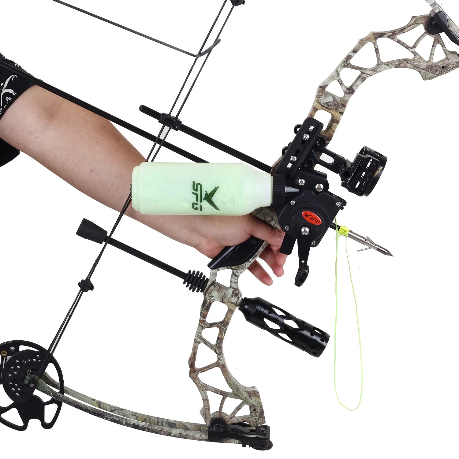 Fenjaner Archery Bowfishing Reel Hunting Bow Fishing Reel With 40M Fishing Rope For Compound And Recurve Bow