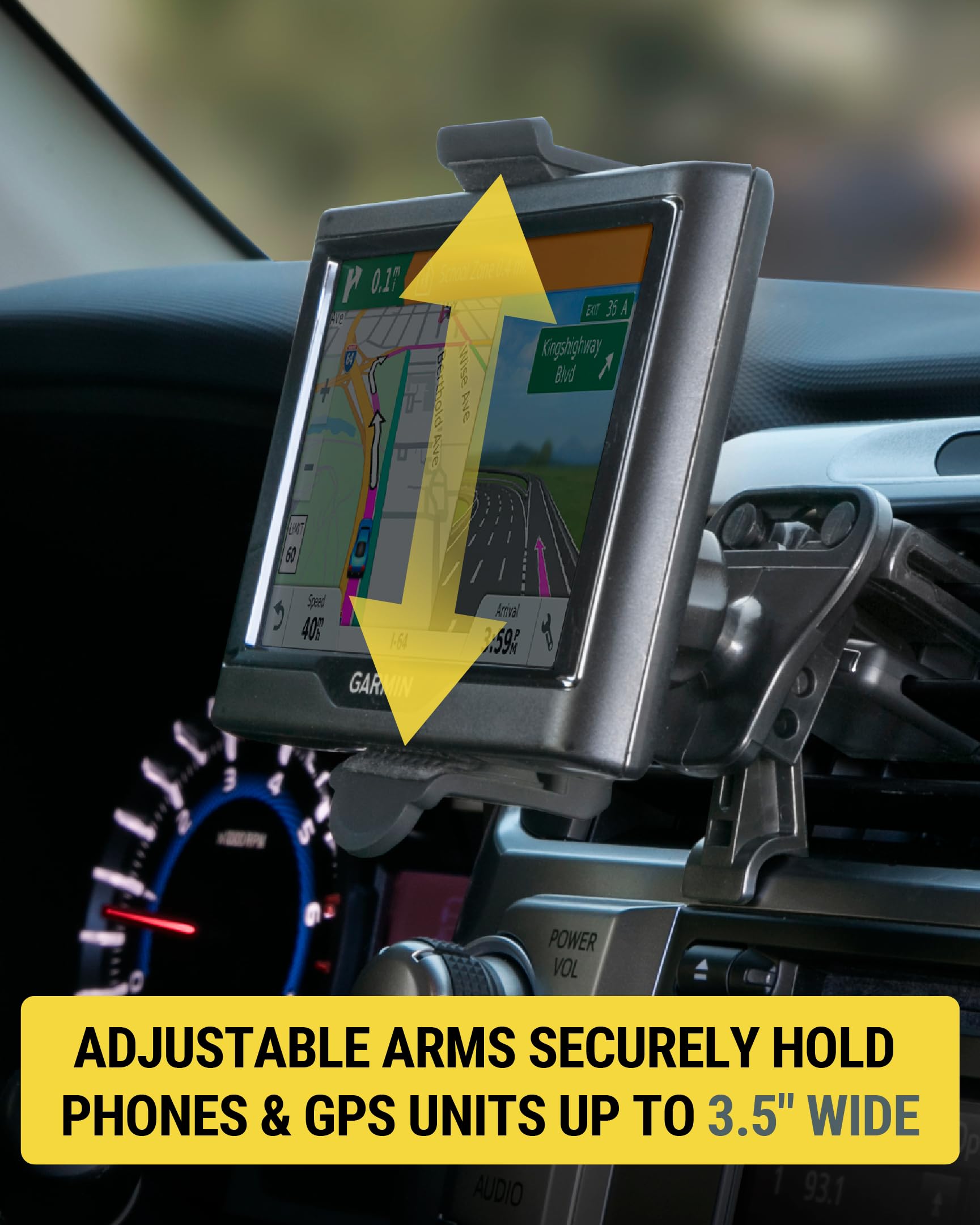 Scosche Hvm2 Universal Hands- Car Phone Holder Vent Mount, 360° Adjustable Phone Stand, Cell Phone Holder For Car Air Vent Or Truck Compatible With Iphone, Galaxy And All Mobile Android Phones