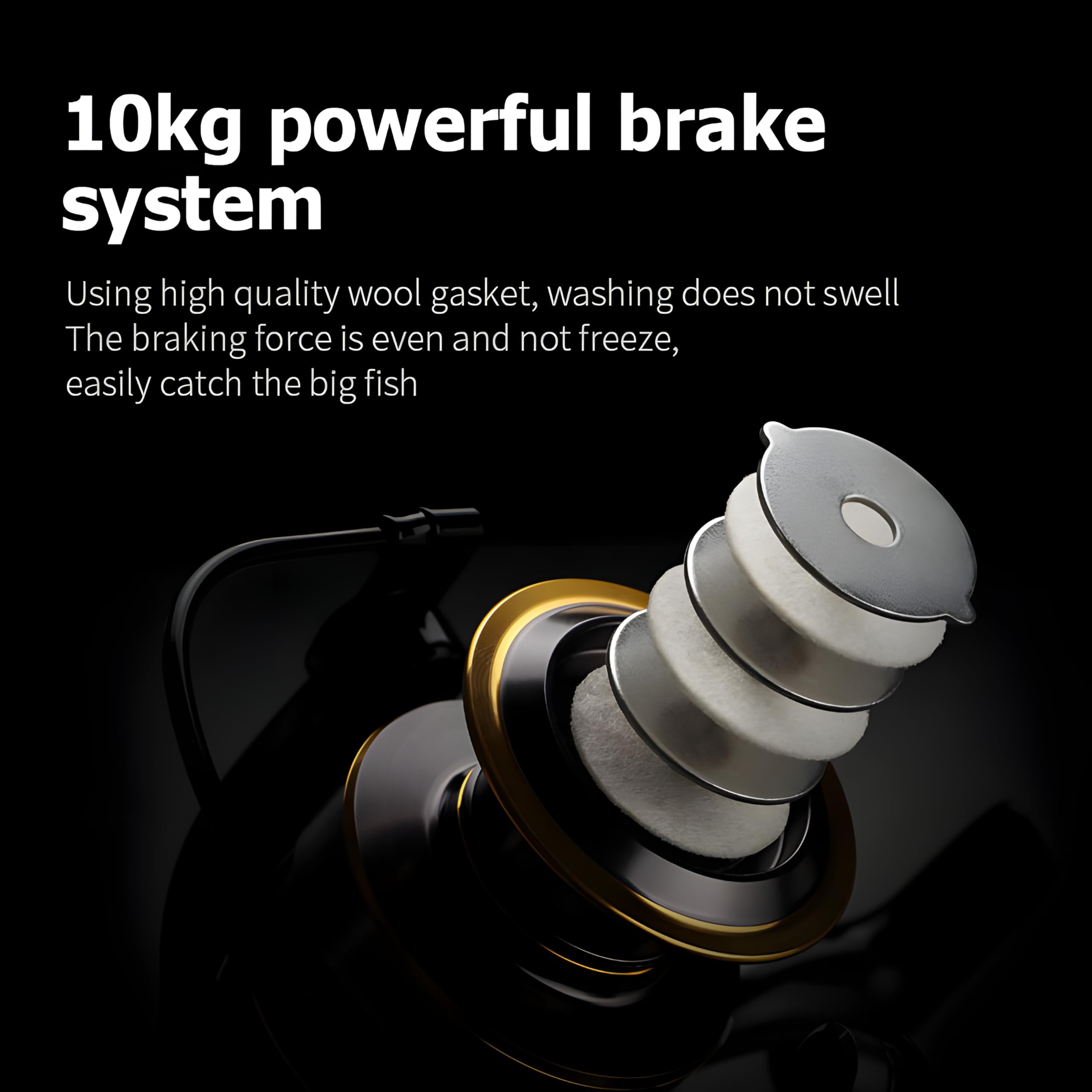 Vital Ease Vitalease Ultra Smooth And Powerful Spinning Reels: Durable Aluminum Alloy Body, 5.2:1 Gear Ratio, 12Bb, Suitable For River, Lake, And Sea Fishing, With A Variety Of Models Available.