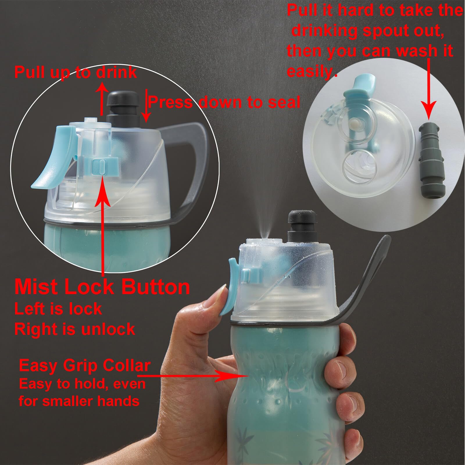 Baseball Accessories Water Bottles For Boys Girls Softball Sports Water Bottle For Kids