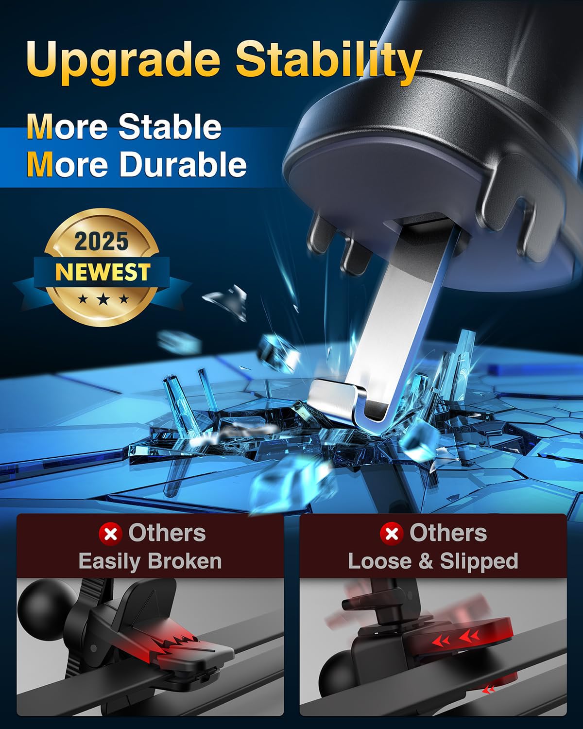 Vanmass For Magsafe Car Mount【  Top Magnet & Clip Hook】Magnetic Cell Phone Holder For Vent, Universal Cellphone Stand Truck Cradle Accessories For Iphone 16 15 14 13 12 11 Android Samsung
