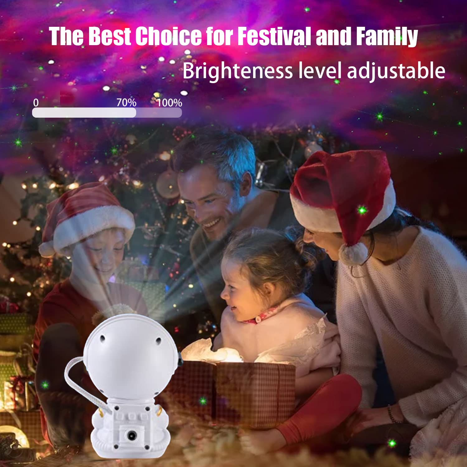 Hlkzine Astronaut Star Projector, Galaxy Projector Light, Kids Night Light, Nebula Star Ceiling Night Light With Remote, For Birthdays, Valentine'S Day, Christmas