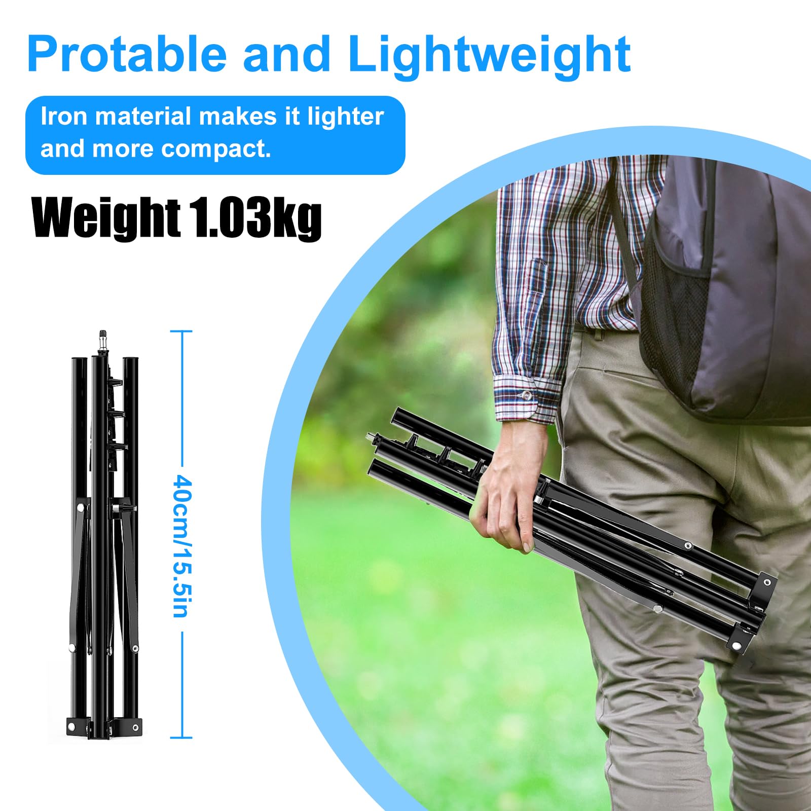 Herrfilk 63” Tripod For Cell Phone With 360° Ball Head, Adjustable Tall Tripod For Video Recording & Photography With Iphone, Android Phone, Ring Light, Camera