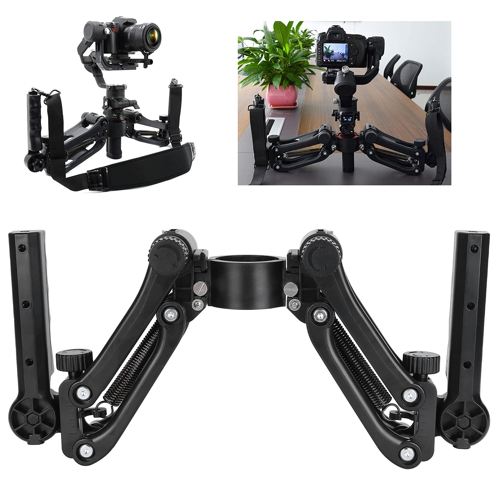 Hilitand Z Axis Spring Gimbal Camera Flexible Damping Stabilizer With Dual Handle Grip Compatible With Rsc 2/Rs 2/Ronin S/Sc
