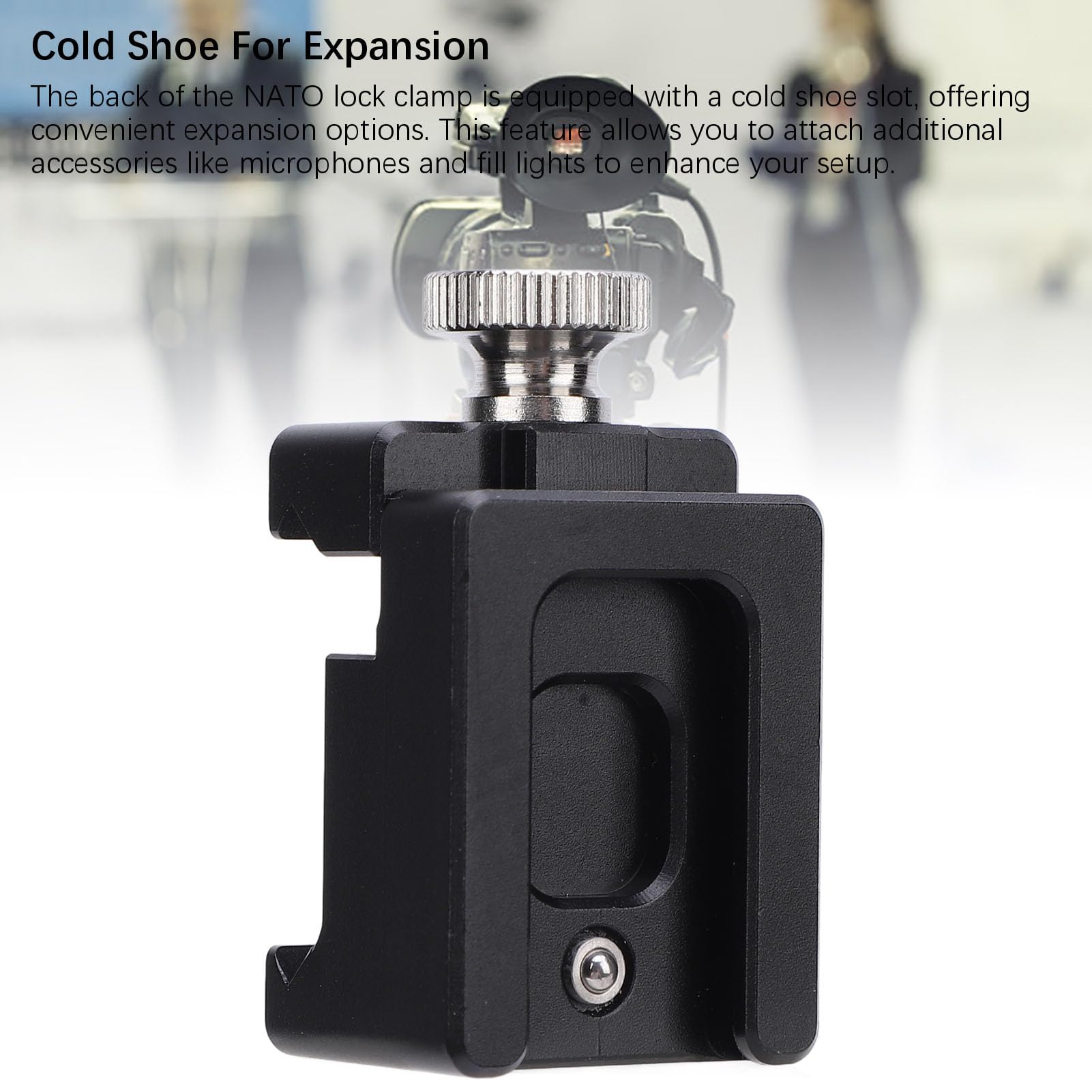 Jectse Adjustable Quick Release Slide Rail Clamp, Aluminum Alloy With Cold Shoe Mount For Ronin Rsc 2 Rs 3 Stabilizer, Suitable For Rs 3 Pro, Rs 4, And Rs 4 Pro, Premium