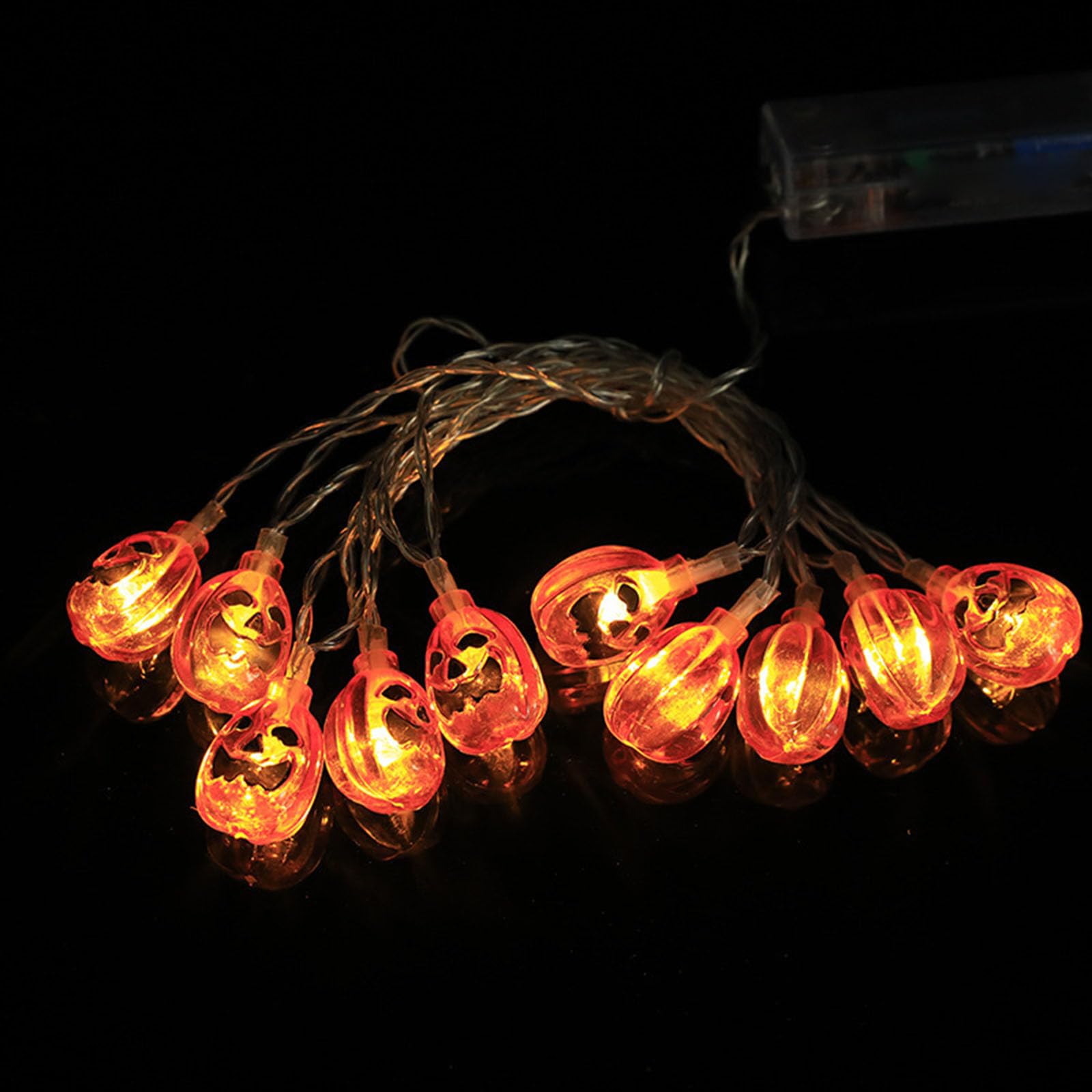 Tkygu Halloween Decorative9.8Ft15Led Light Pumpkin Decorative String Light String Light Waterproof Halloween Lights 2 Modes For Party Christmas Decoration (Pumpkin 2Pack)