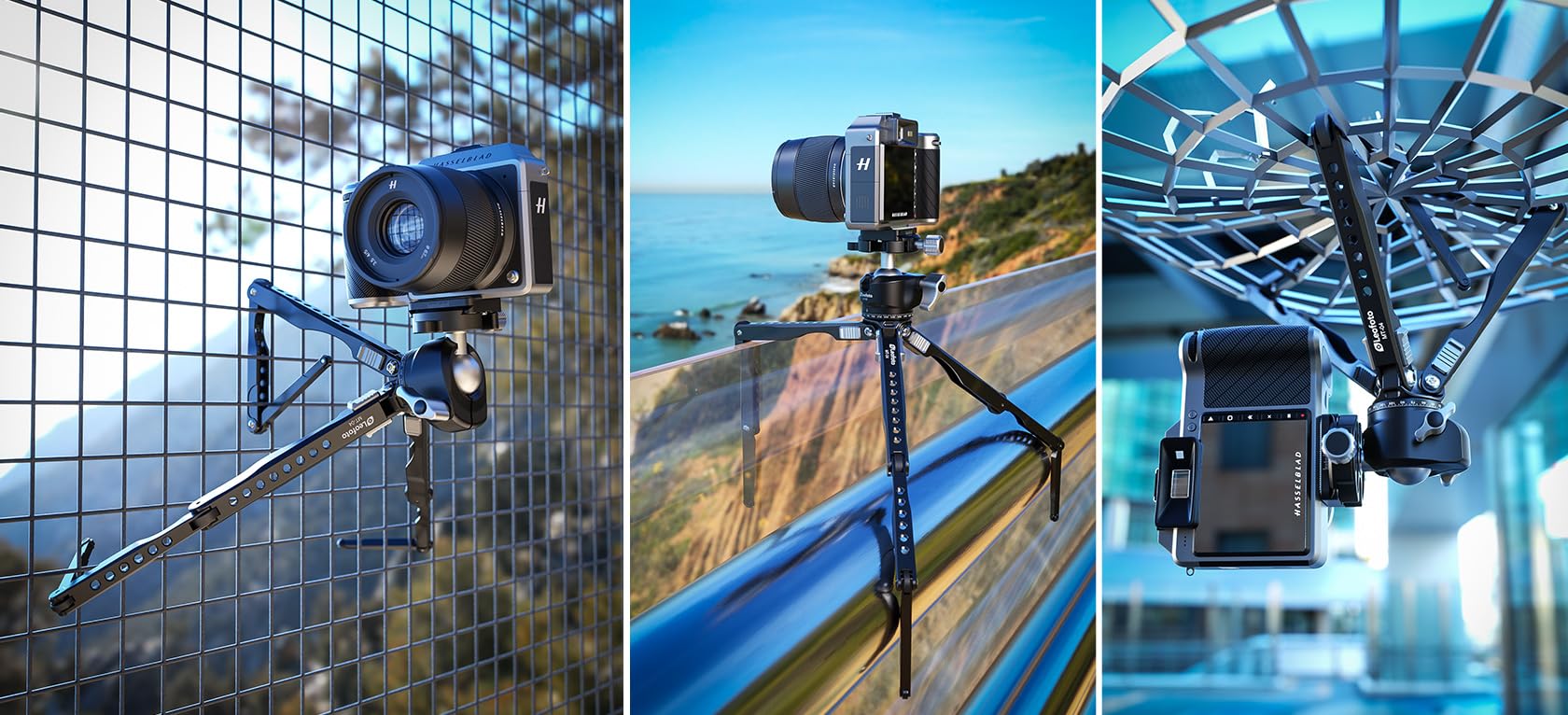 Leofoto Mt-04 Tabletop Tripod, Aluminum Mini Tripod, 3 Leg Sections, Foldable Leg, Portable And Compact, 1/4" Accessories Thread, 3/8" Mounting Stud (Mt-04+Lh-30)