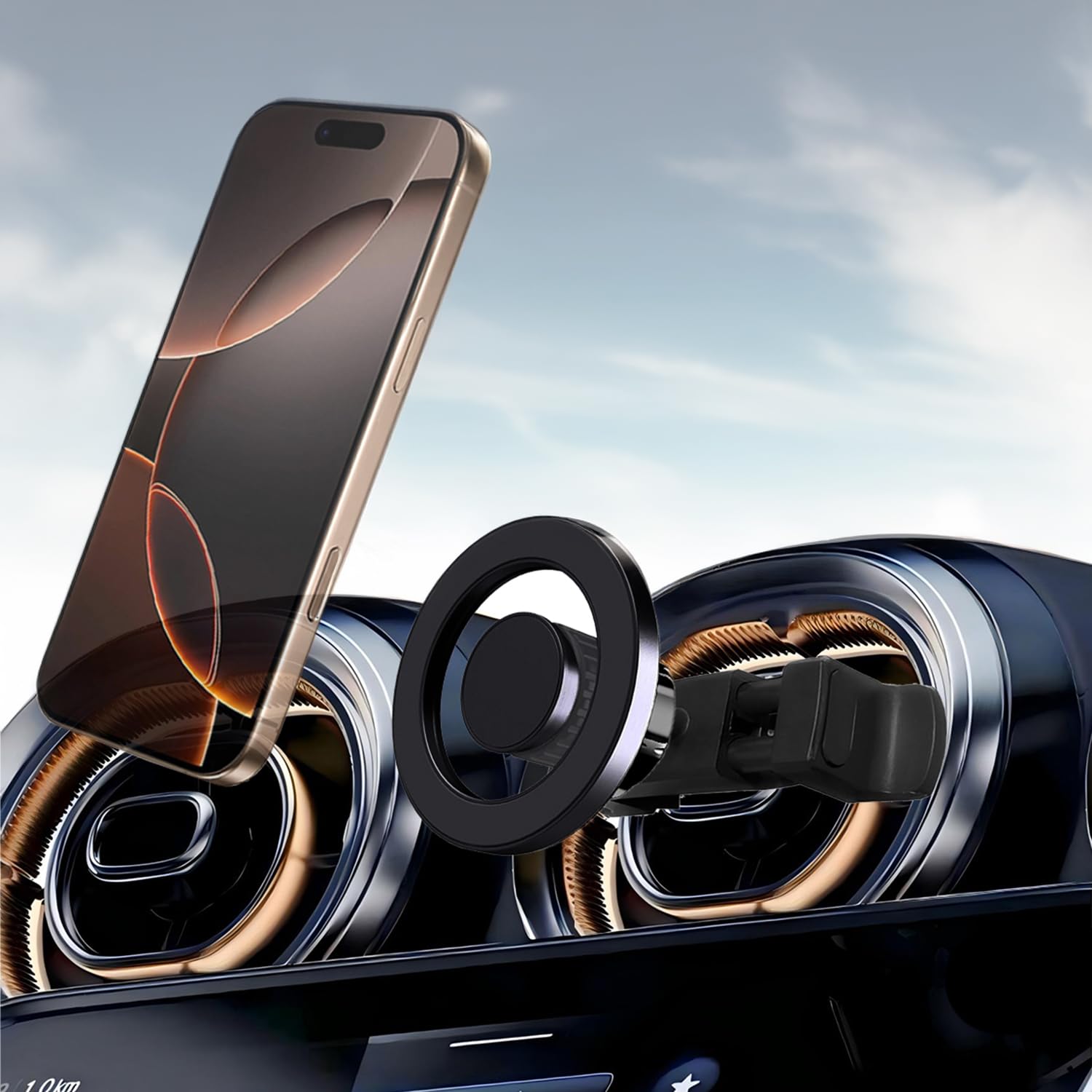Icailin Car Vent Phone Mount Design For Mercedes Benz Gla/Glc/Gle/Gls/Glb-Class, C/E/S/B/A-Class,W205/W206, Car Mount, Mini Cooper Phone Holder, Mercedes Benz/Mini Cooper Car Accessories
