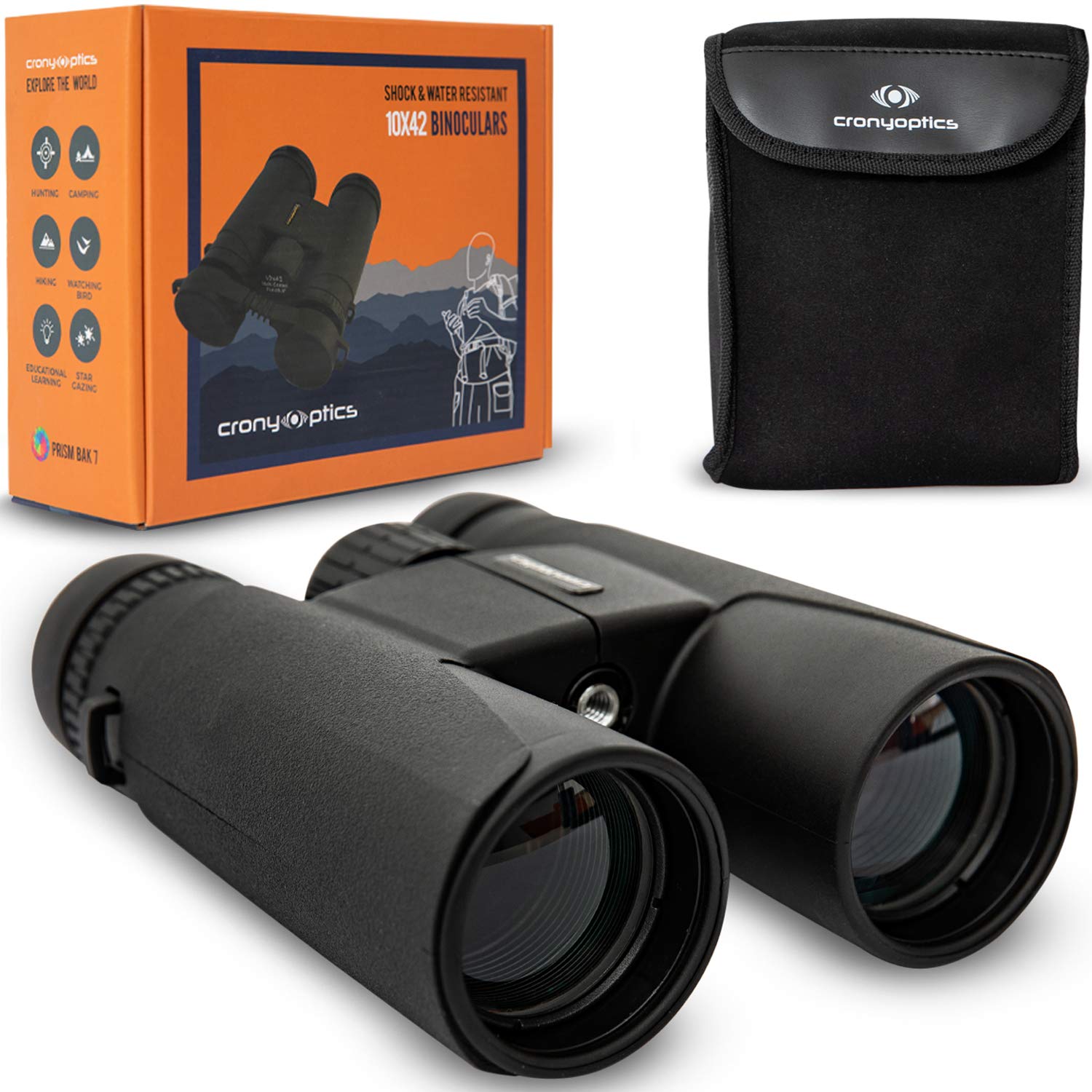 Cronyoptics Binoculars For Bird Watching - High Powered Binocular For Adults 10X42 Birding Binoculars- For Hunting