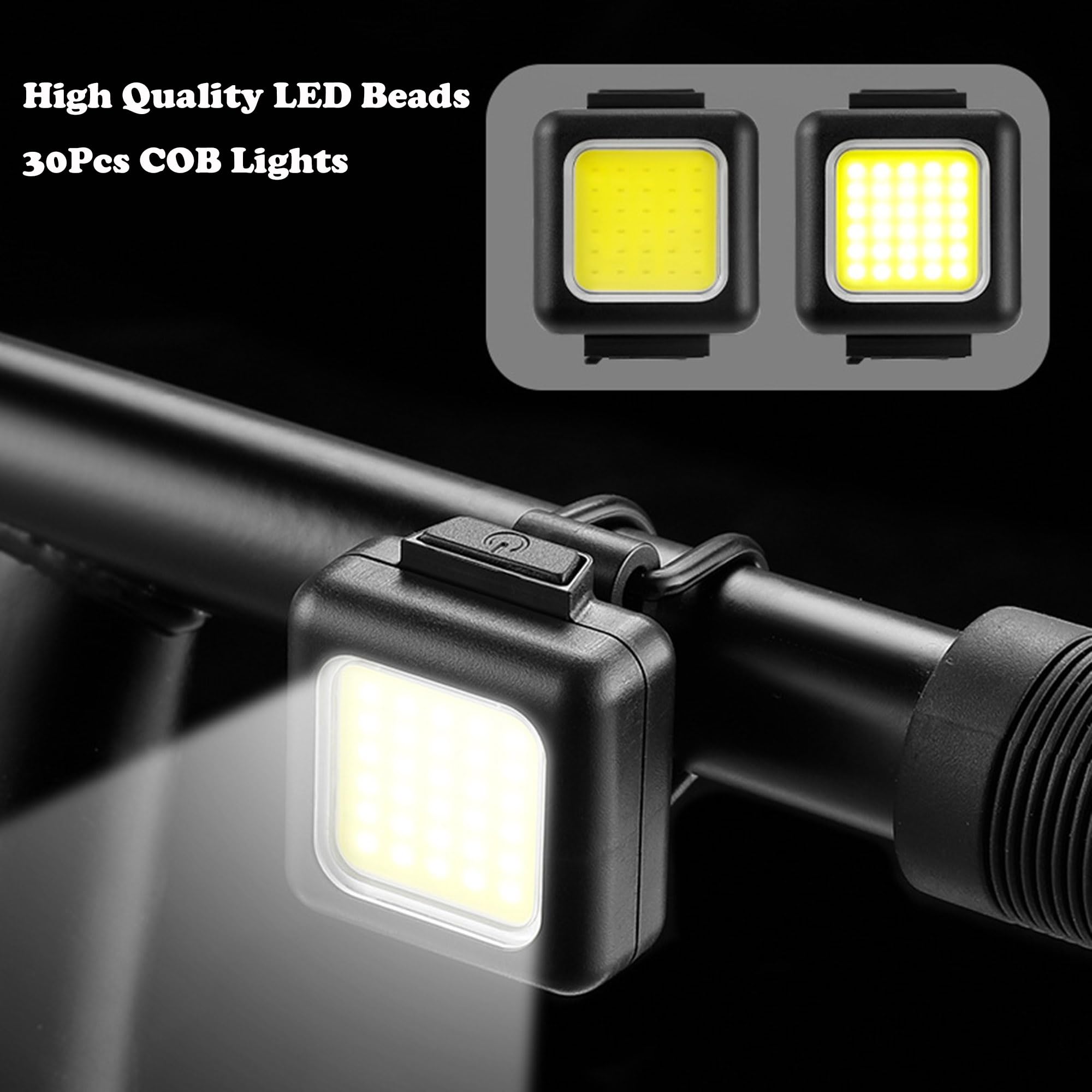 I0Do Clip On Flashlight, Running Light For Runners Rechargeable Safety Lights For Walking At Night Hands  Flashlight Portable Led Work Light Warning Flashing Camping Hiking Walking Dog