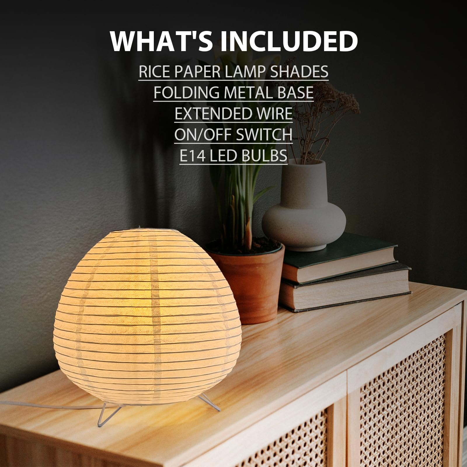 Cmhsytke Small Paper Lamp, Japanese Lamp Lantern Table Lamp, Paper Table Lamp, Lantern Lamps For Desk Bedrooms Bedside Night Light (Raindrop)