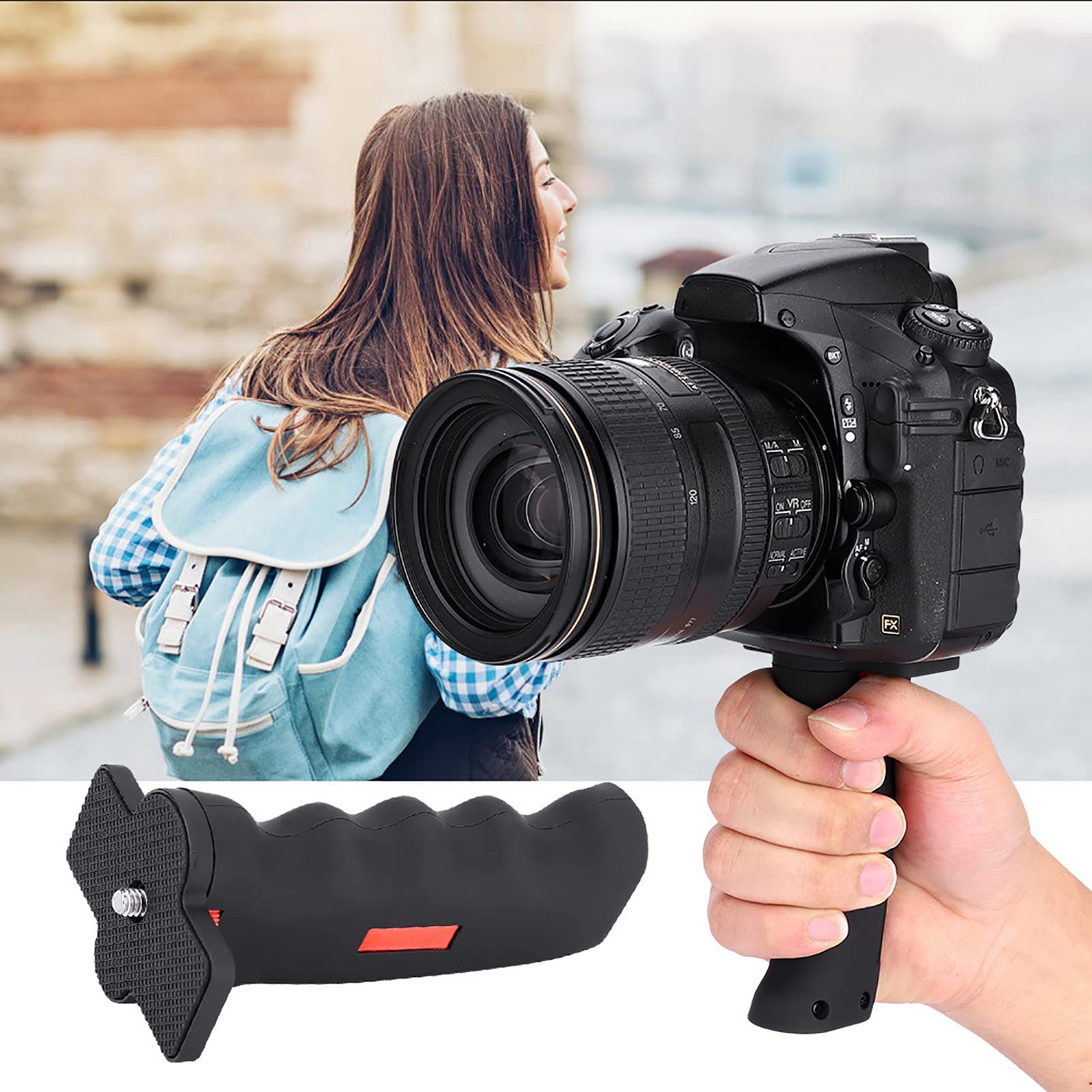 Qanyegn Camera Handle Grip, Universal Camera Stabilizers Handlegrip, Camera Handle Grip Support Mount For Dsrl Digital Video