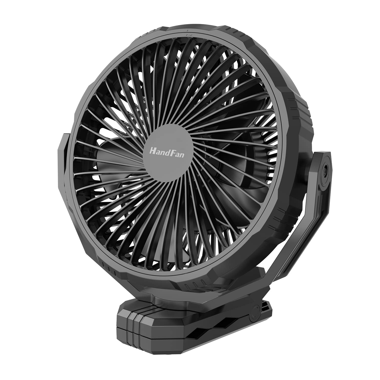 Handfan Golf Cart Fan-10000Mah Portable Strengthen Clip On Fan Rechargeable Battery Operated, 8 Inch - Koospark