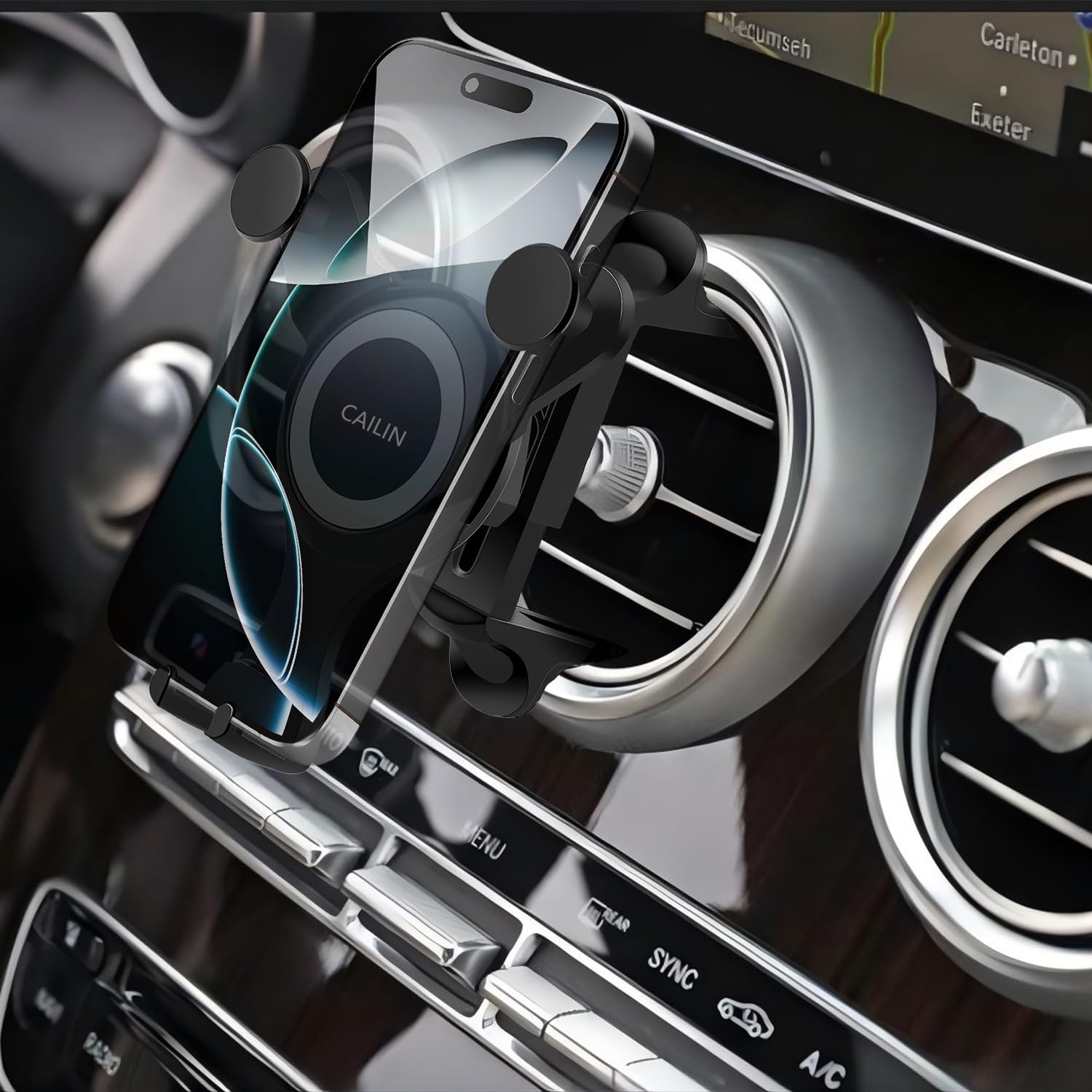 Icailin Car Phone Holder Mount Compatible With Mercedes Benz C-Class, E-Class,S-Class,B-Class,A-Class, V-Classglc/Gle/Gls/Glb/Gla-Class 2016- & Mini Cooper, Mercedes Benz Car Accessories