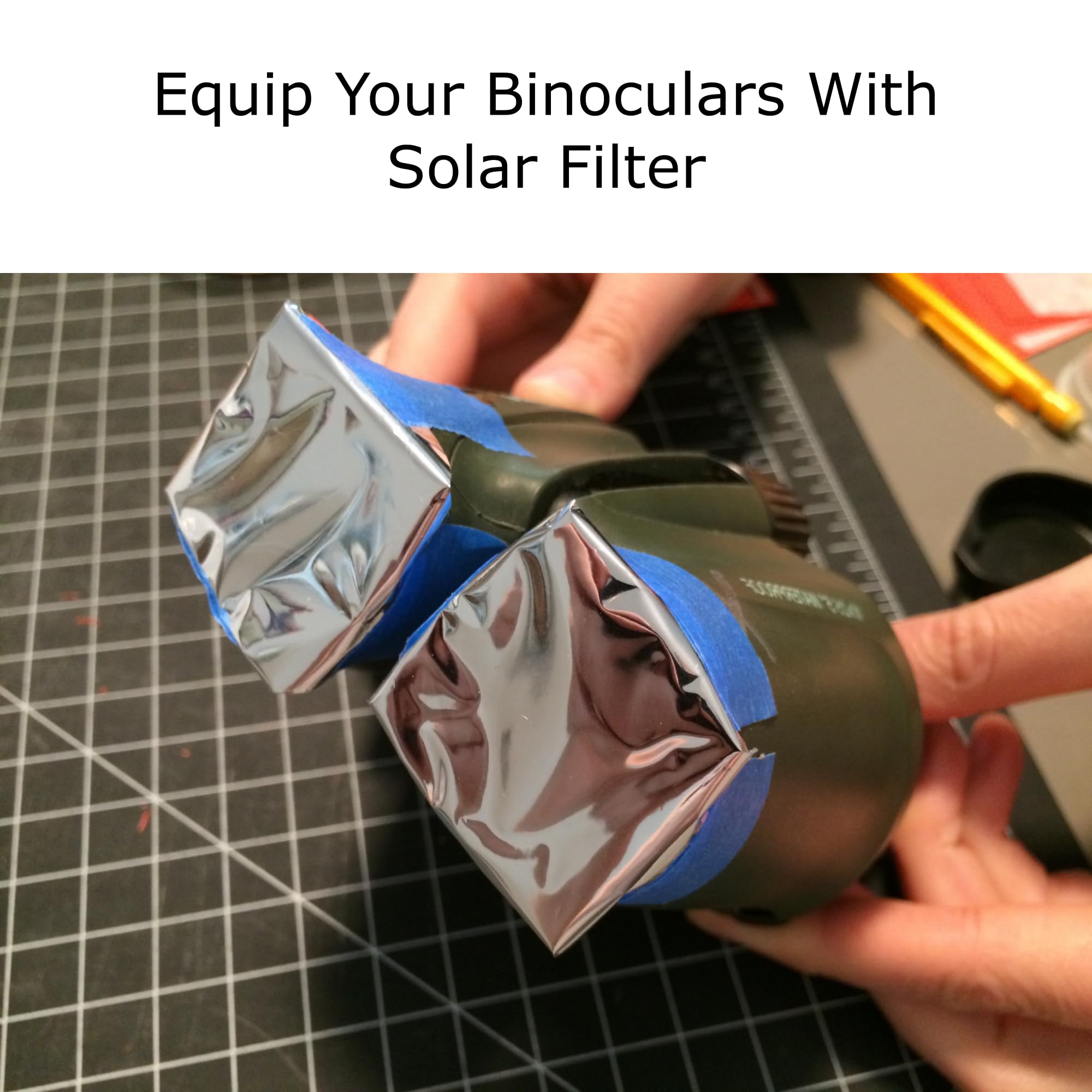 Gravitis Astrosnap: Diy Solar Filter Sheet Variants For Enhanced Sun Photography With Telescopes, Binoculars And Cameras - Iso 12312-2 Compliant, Aas Recognized (8X8 Inches)