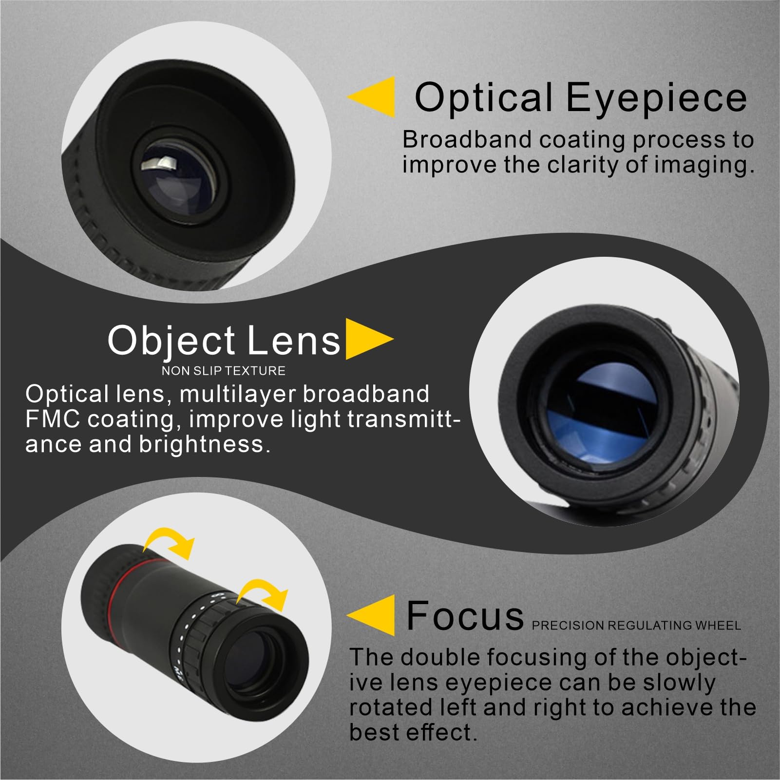 Electrilucn 8X18 Mini Monocular Telescope Monoculars For Adults High Powered Hd Portable Monocular Shimmering Night Vision Lightweight Pocket Monoscope For Kids