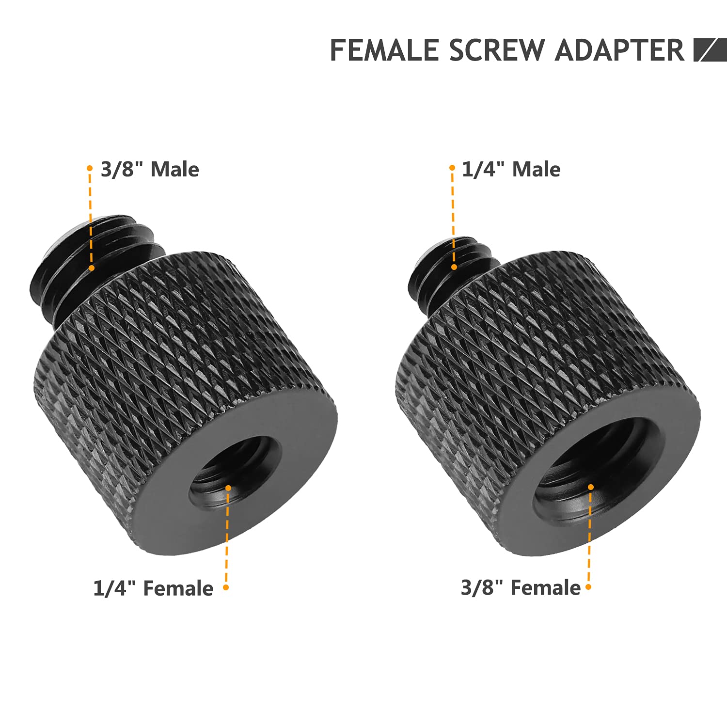 Frgyee 24 Pcs Camera Screw Adapter 1/4 To 1/4 And 1/4 To 3/8 Tripod Mount Converter Set For Camera Mount, Monopod, Ballhead, Flash Light Stand Frgyee