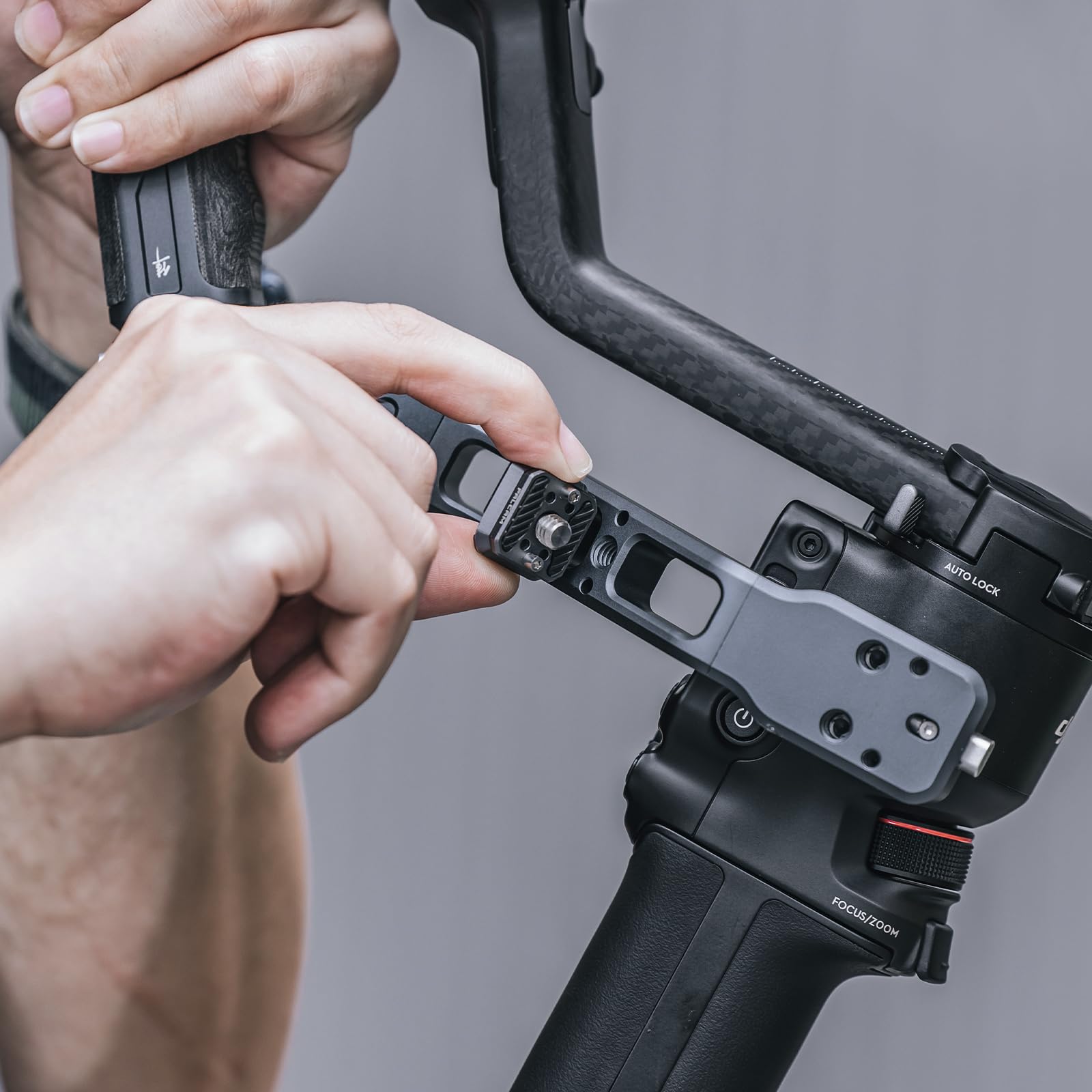 Falcam Rs4 Gimbal Sling Handle Bracket L With Side Plate For Dji Rs 4 Mini,Rs4,Rs 3 Mini, Rs 3, Rs 3 Pro, Rs 2, Rsc 2 Stabilizer, Ergonomic Grip For Low Angle Shots-F22A4501