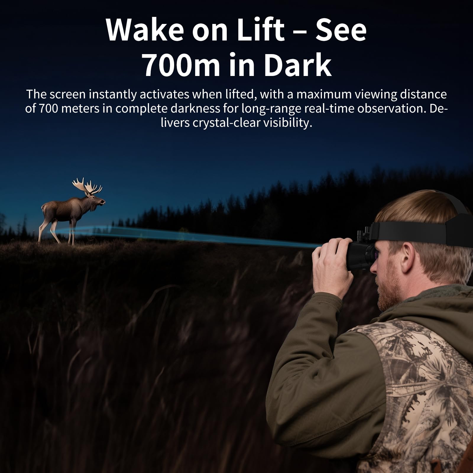 Dsoon 3D Vr Night Vision Goggles - Rechargeable Head-Mounted Binoculars With 8K Uhd & 4K Video, 3D Synthesis,2300Ft Ir Night Vision,36Mp Photos,6X Zoom,Includes 64Gb Tf Card For Hunting Surveillance
