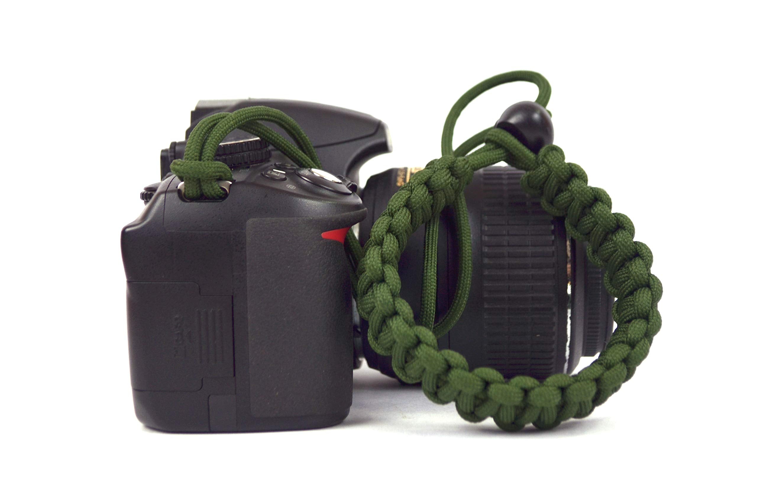 Spillbox Paracord Wrist Strap For Robust Hand Grip To Hold All Dslr Camera/Heavy Gear/Binocular Mgreen