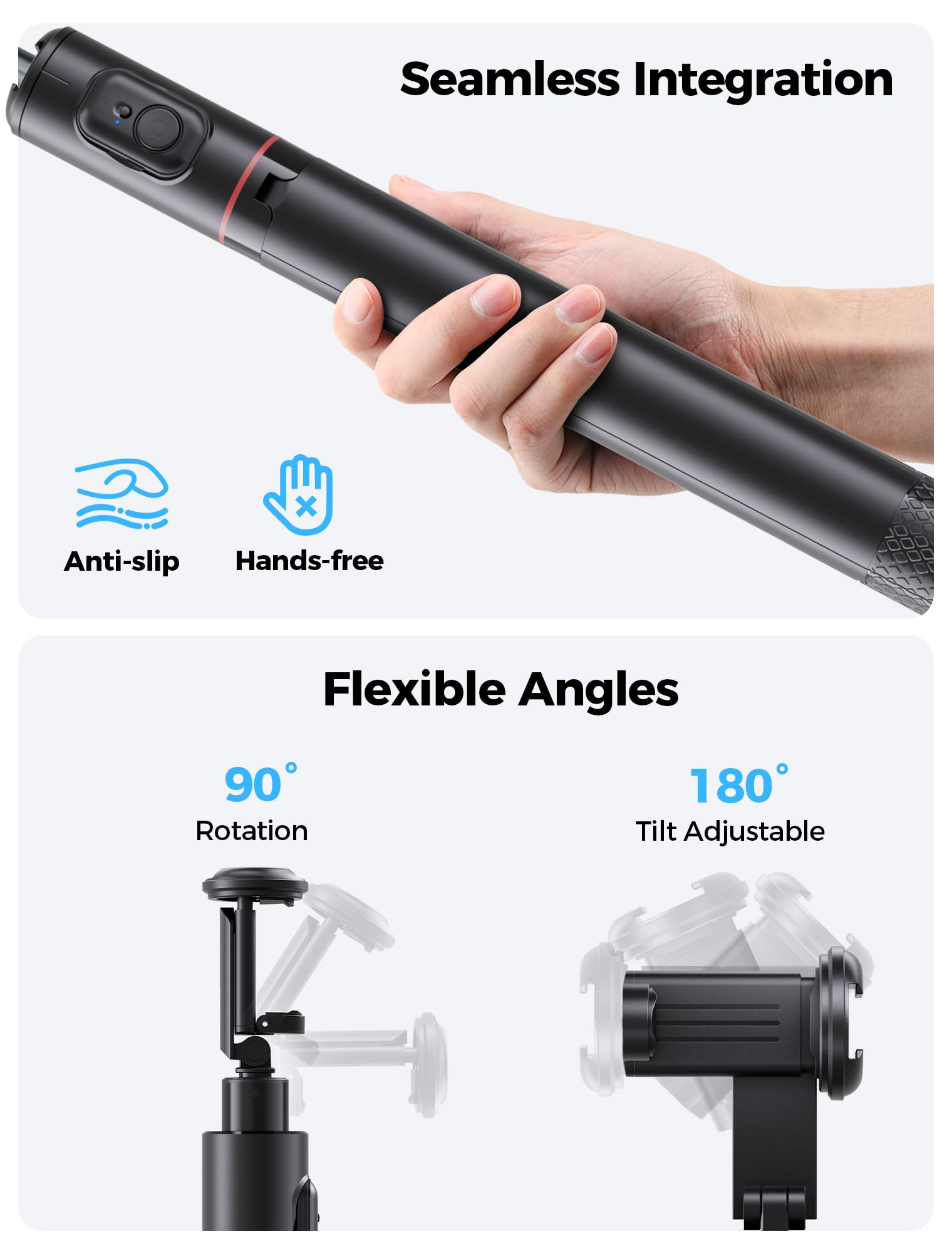 Gliship 72" Phone Tripod Selfie Stick, Extendable Tripod For Iphone With Remote, Portable Cell Phone Tripod Stand For Video Recording All-In-1 Travel Smartphone Tripod Compatible With Iphone 16/15/14/Android