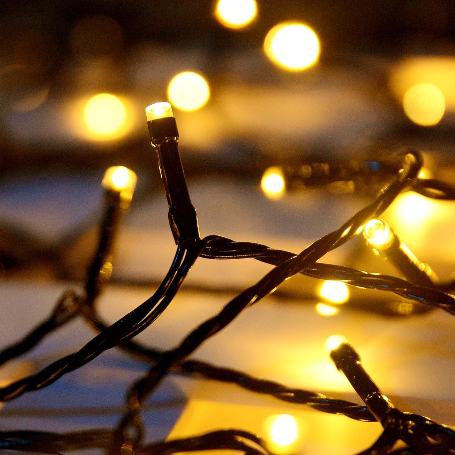 Lycklig 2 Pack 240 Led Solar String Lights For Outside, 55Ft Outdoor Solar String Lights, Waterproof Solar Powered String Light Outdoor With 8 Modes For Garden Tree Patio Wedding Party (Warm White)