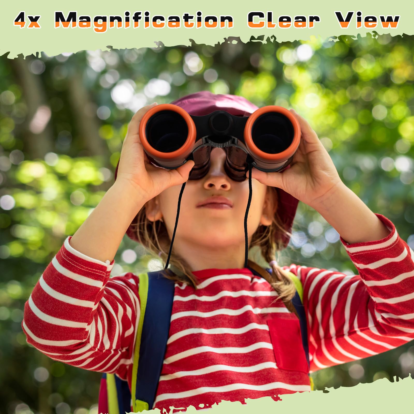 Foilswirl 12 Pack Kid Binoculars Shockproof Mini Compact Binoculars Toys For Girls Boys Small Folding Telescope For Bird Watching Educational Learning Camping Birthday
