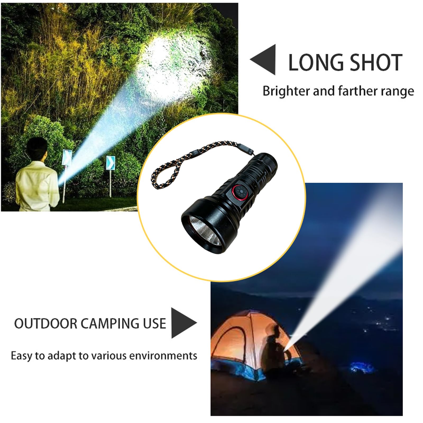 Wboxlizy Mini Flashlights High Lumens Rechargeable, Super Bright Flashlight, Mini Flashlights For Edc Carry, Utility Flashlight Waterproof Handheld Flash Light Led Flashlight For Emergencies, Camping, Hiking