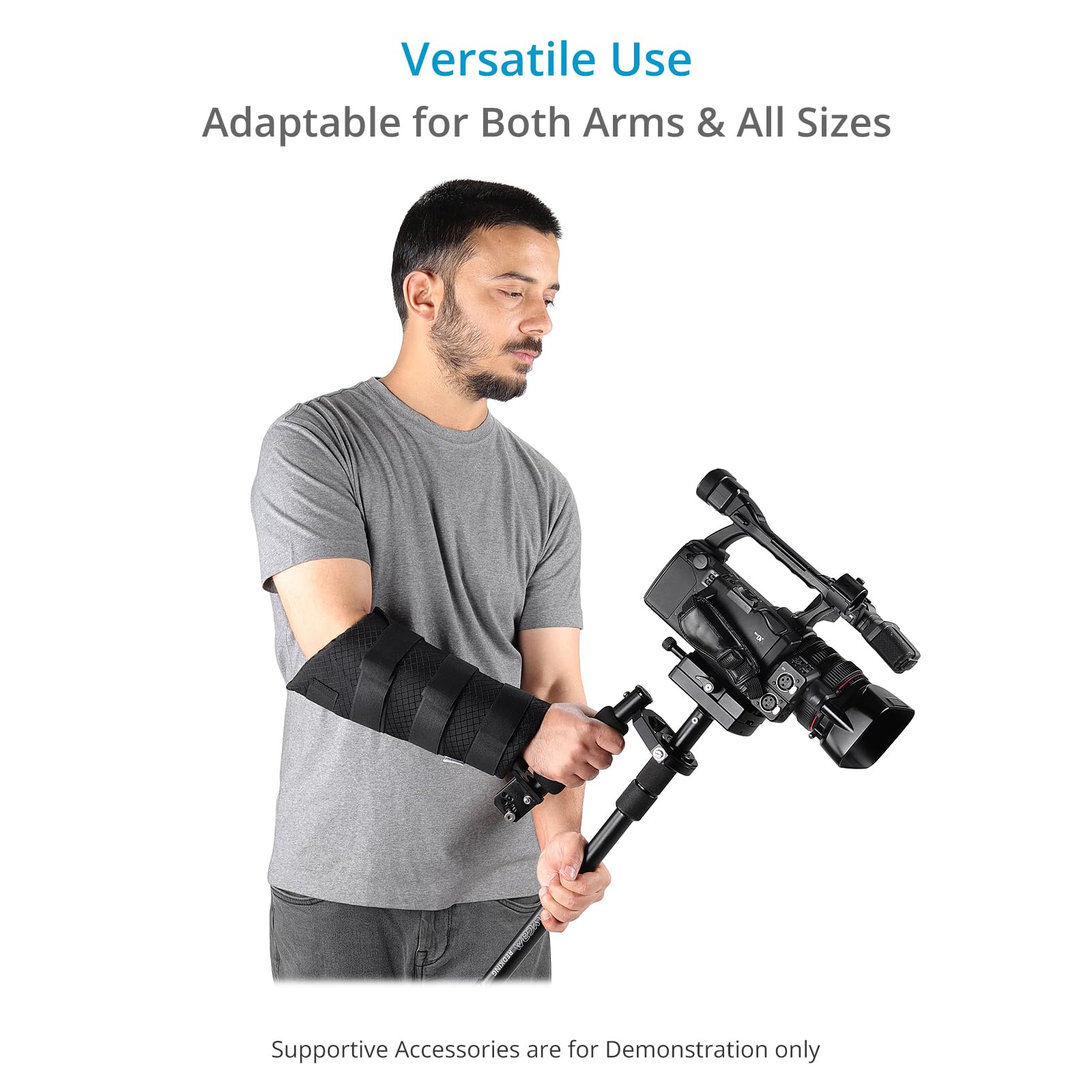 Flycam Arm Brace Support For Video Camera Handheld Stabilizers. Fits Most & 3Rd-Party Stabilizers. 0.72 And 0.85" Post Diameters(Flcm-Ab)