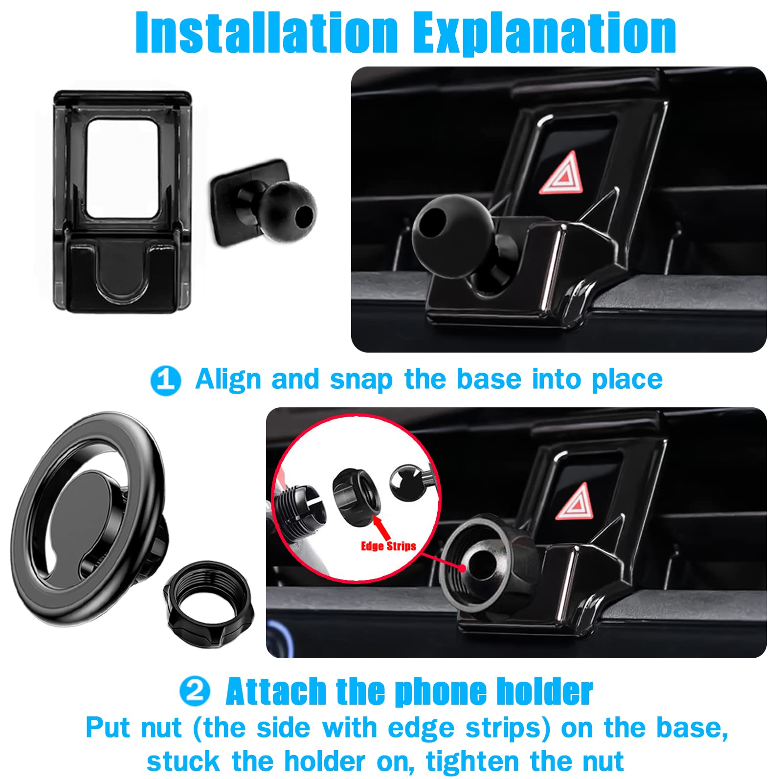 Mengfly Car Phone Holder Mount, For Toyota Corolla     2020, Air Vent Stand, Magsafe Magnetic Navigation Bracket, For Magsafe Case, Iphone 15 14 13 12 Pro Max Plus Mini, All Phones
