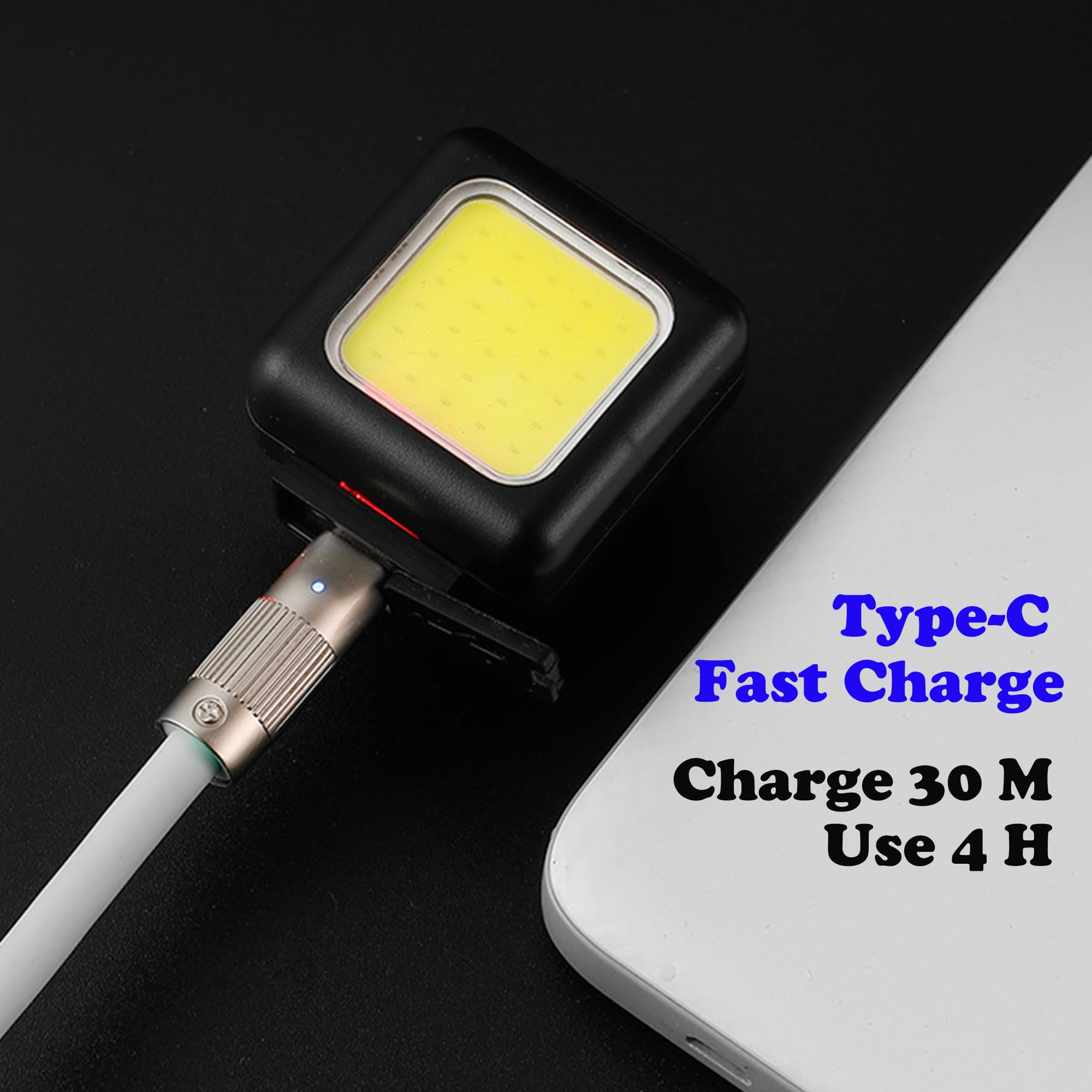 I0Do Clip On Flashlight, Running Light For Runners Rechargeable Safety Lights For Walking At Night Hands  Flashlight Portable Led Work Light Warning Flashing Camping Hiking Walking Dog