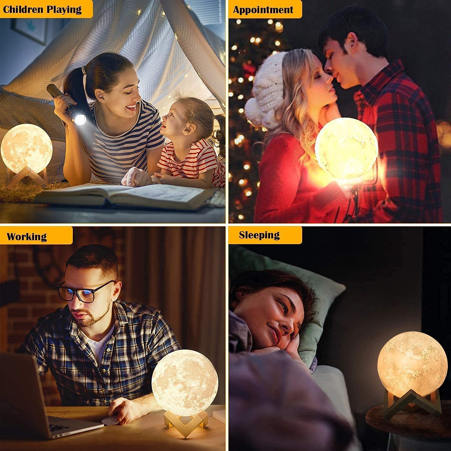 Cpla Moon Lamp  128 Colors,  For Girls Boys Kids Teens Sister Adults Birthday, Ages 6 7 8 9 10 11 12 13 14 15 16-20 Year Old